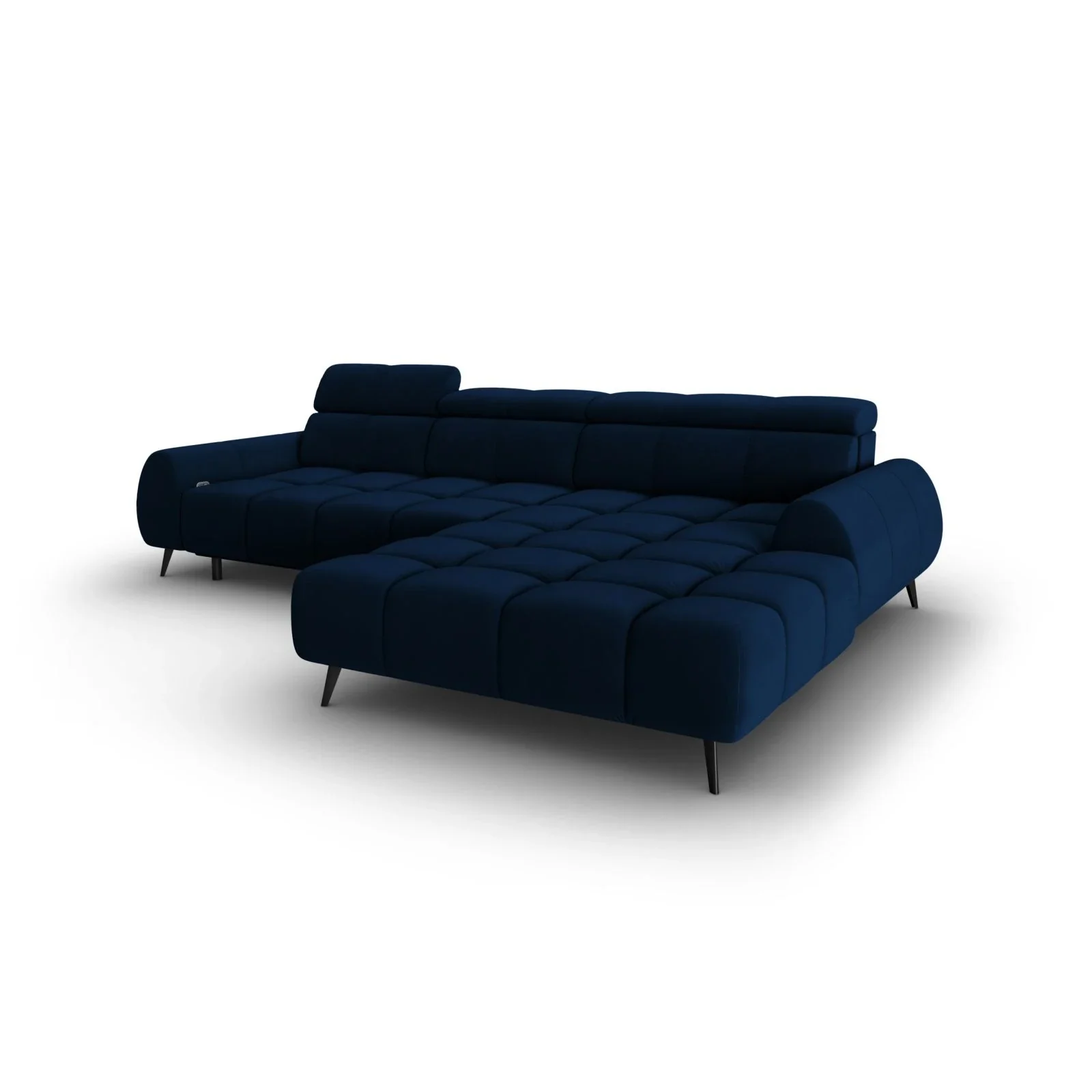 Alyse 5-Sitzer Ecksofa Rechts, elektrisch verstellbar, mit Bezug aus Samt oder Strukturstoff, 295x188 cm - Image 34