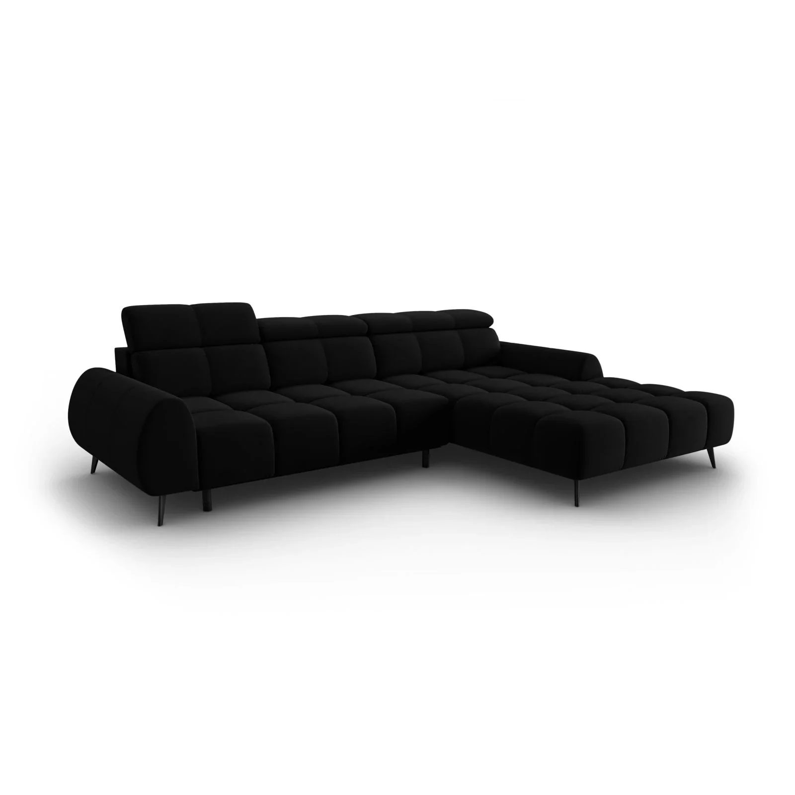 Alyse 5-Sitzer Ecksofa Rechts, elektrisch verstellbar, mit Bezug aus Samt oder Strukturstoff, 295x188 cm - Image 58