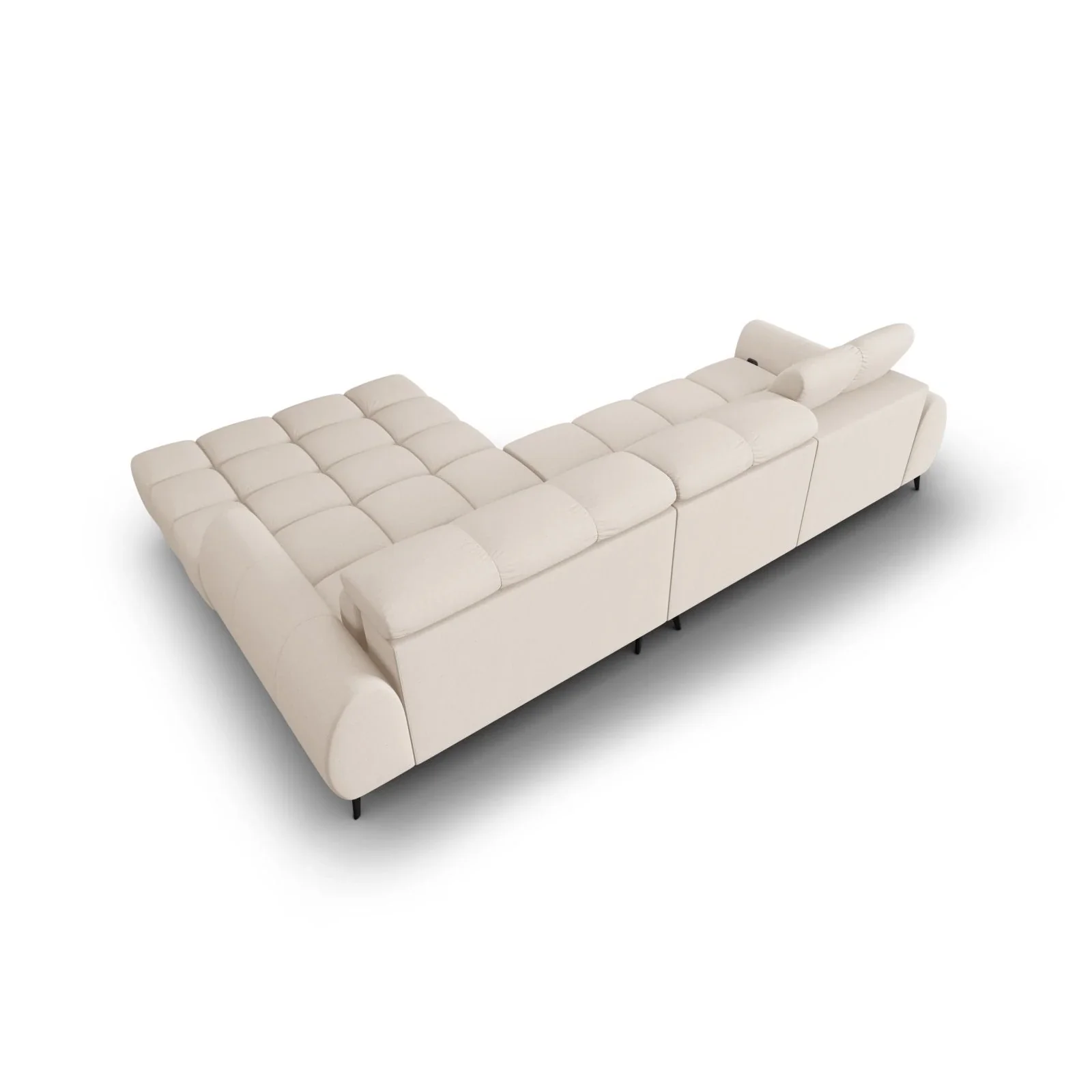 Alyse 5-Sitzer Ecksofa Rechts, elektrisch verstellbar, mit Bezug aus Samt oder Strukturstoff, 295x188 cm - Image 71