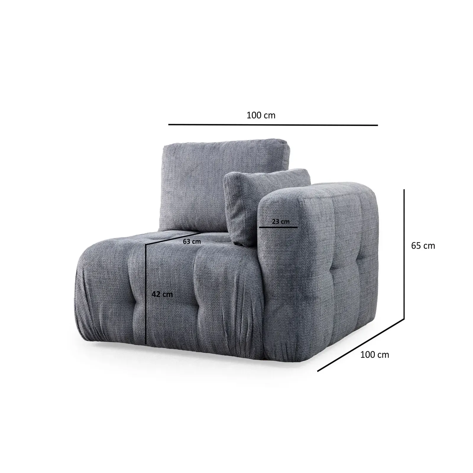 Amaris 2-Sitzer Sofa mit Bezug aus Stoff, 200x100 cm - Image 18