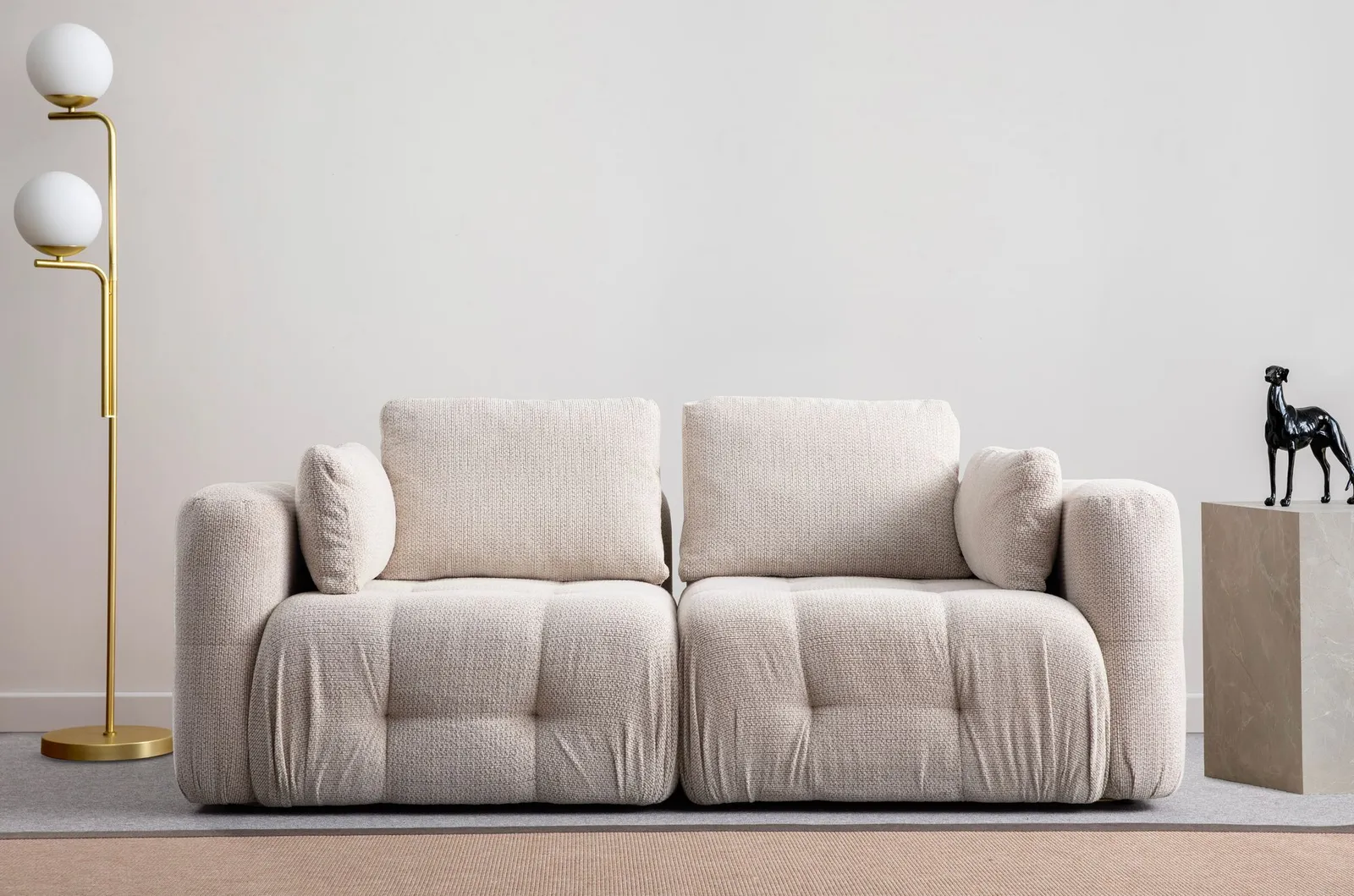 Amaris 2-Sitzer Sofa mit Bezug aus Stoff, 200x100 cm - Image 2