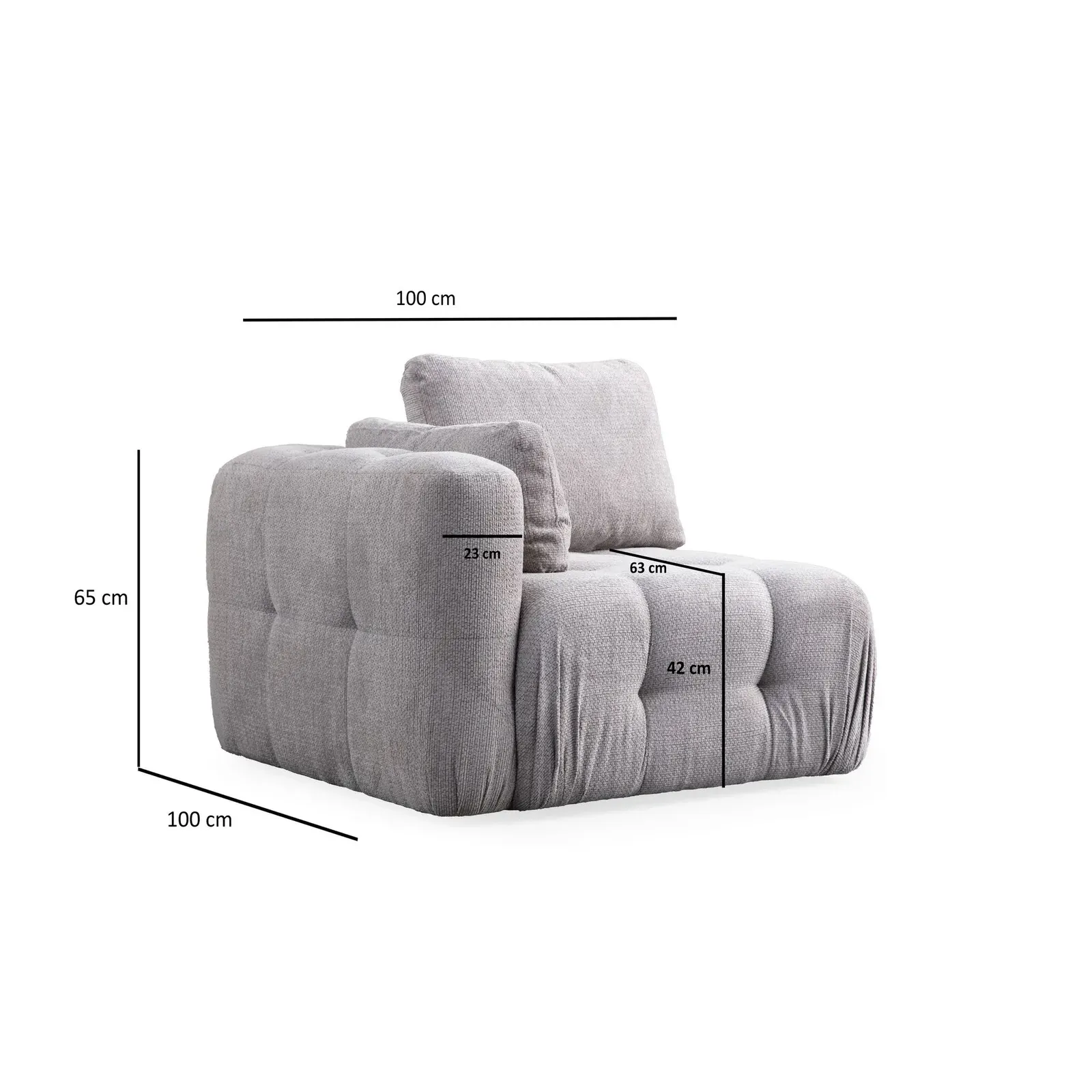 Amaris 2-Sitzer Sofa mit Bezug aus Stoff, 200x100 cm - Image 23