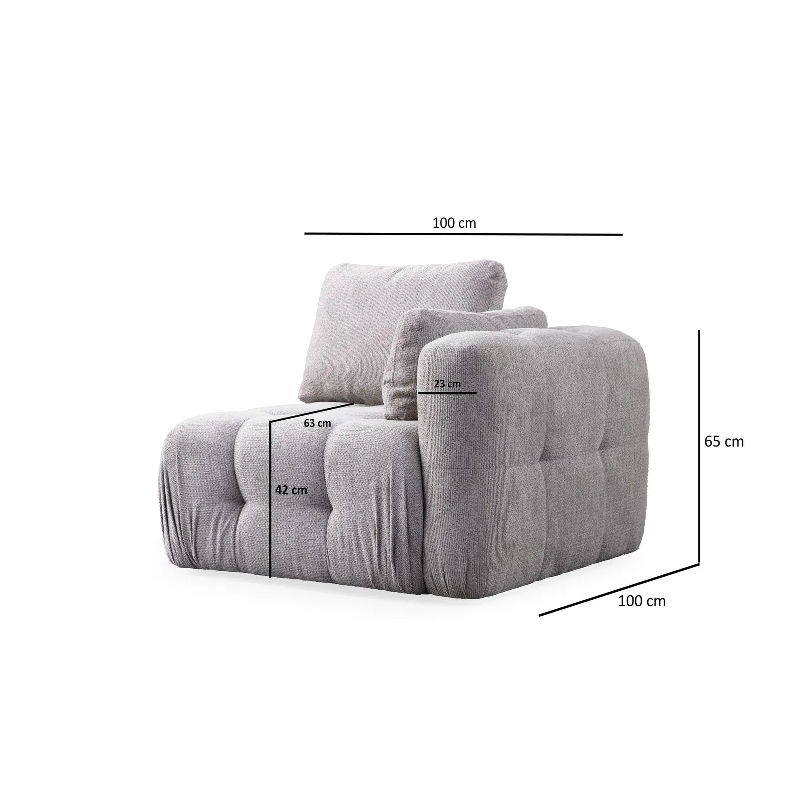 Amaris 2-Sitzer Sofa mit Bezug aus Stoff, 200x100 cm - Image 25
