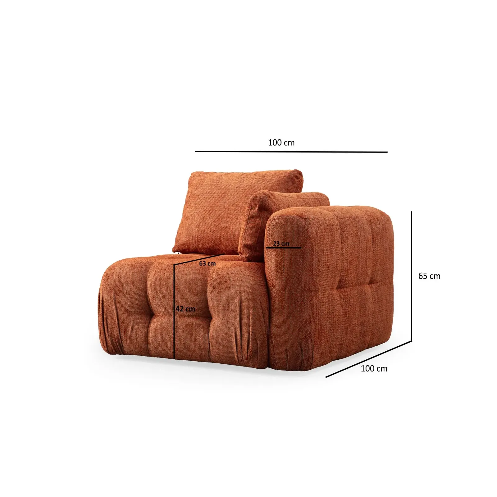 Amaris 2-Sitzer Sofa mit Bezug aus Stoff, 200x100 cm - Image 42