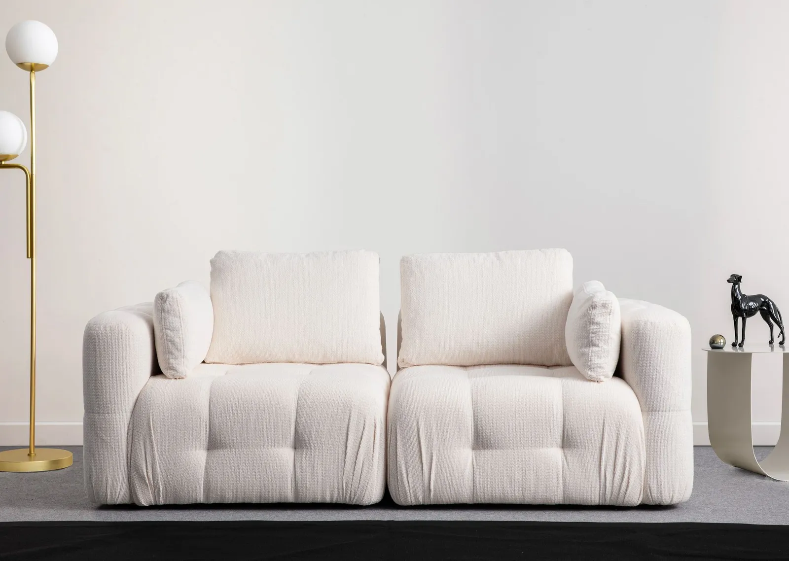 Amaris 2-Sitzer Sofa mit Bezug aus Stoff, 200x100 cm - Image 44