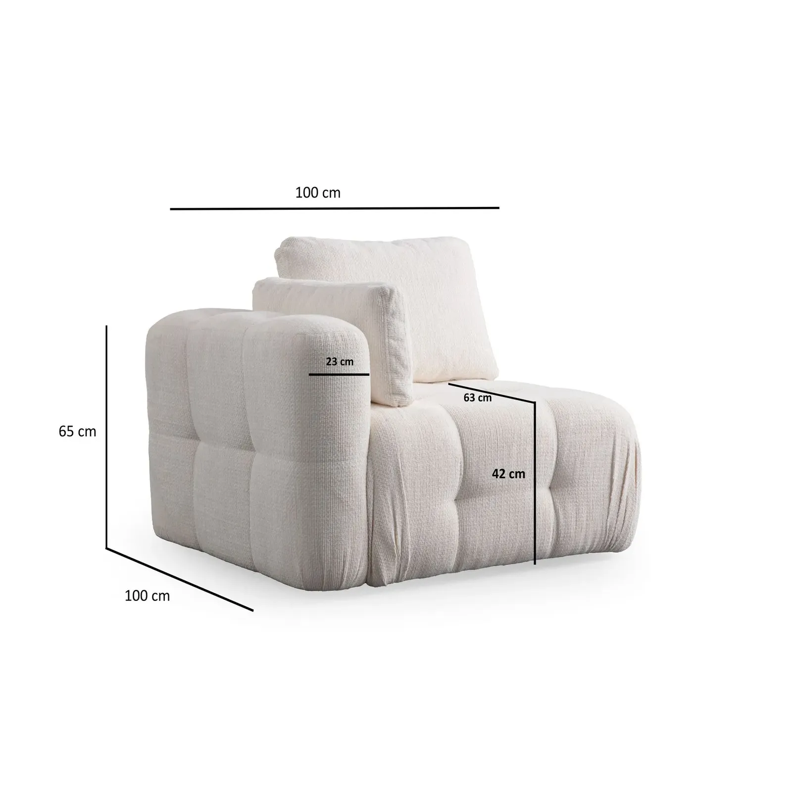 Amaris 2-Sitzer Sofa mit Bezug aus Stoff, 200x100 cm - Image 49