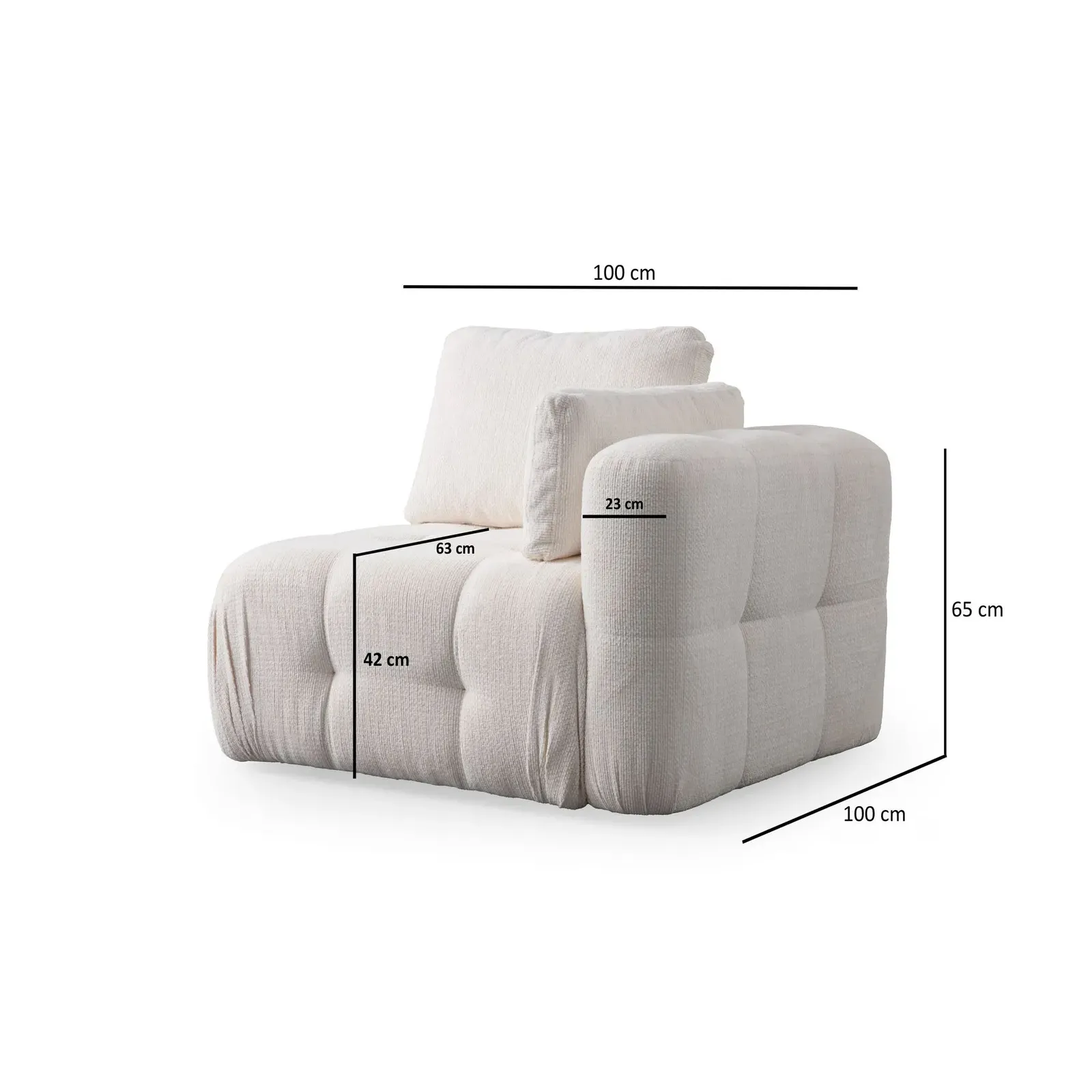 Amaris 2-Sitzer Sofa mit Bezug aus Stoff, 200x100 cm - Image 51