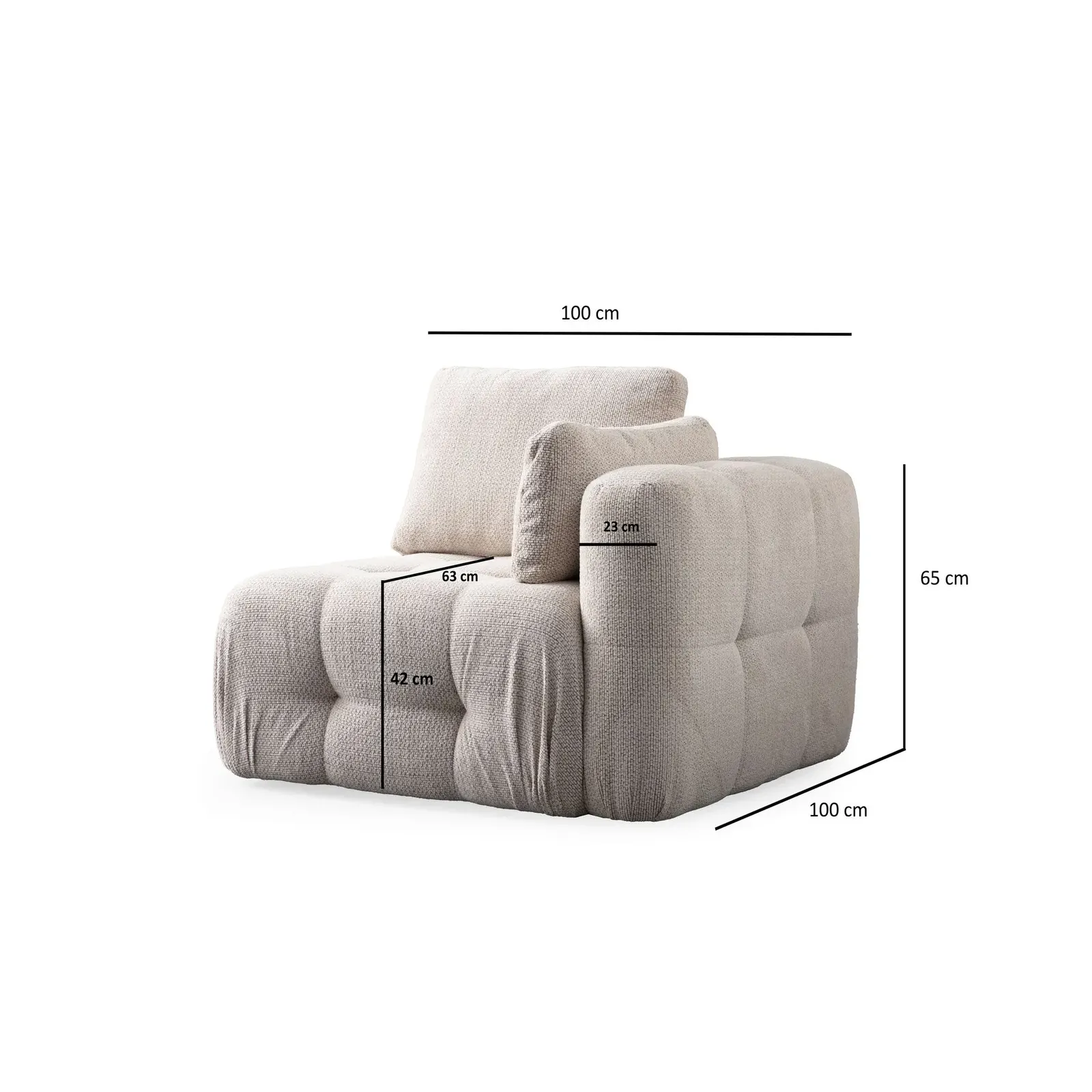 Amaris 2-Sitzer Sofa mit Bezug aus Stoff, 200x100 cm - Image 9