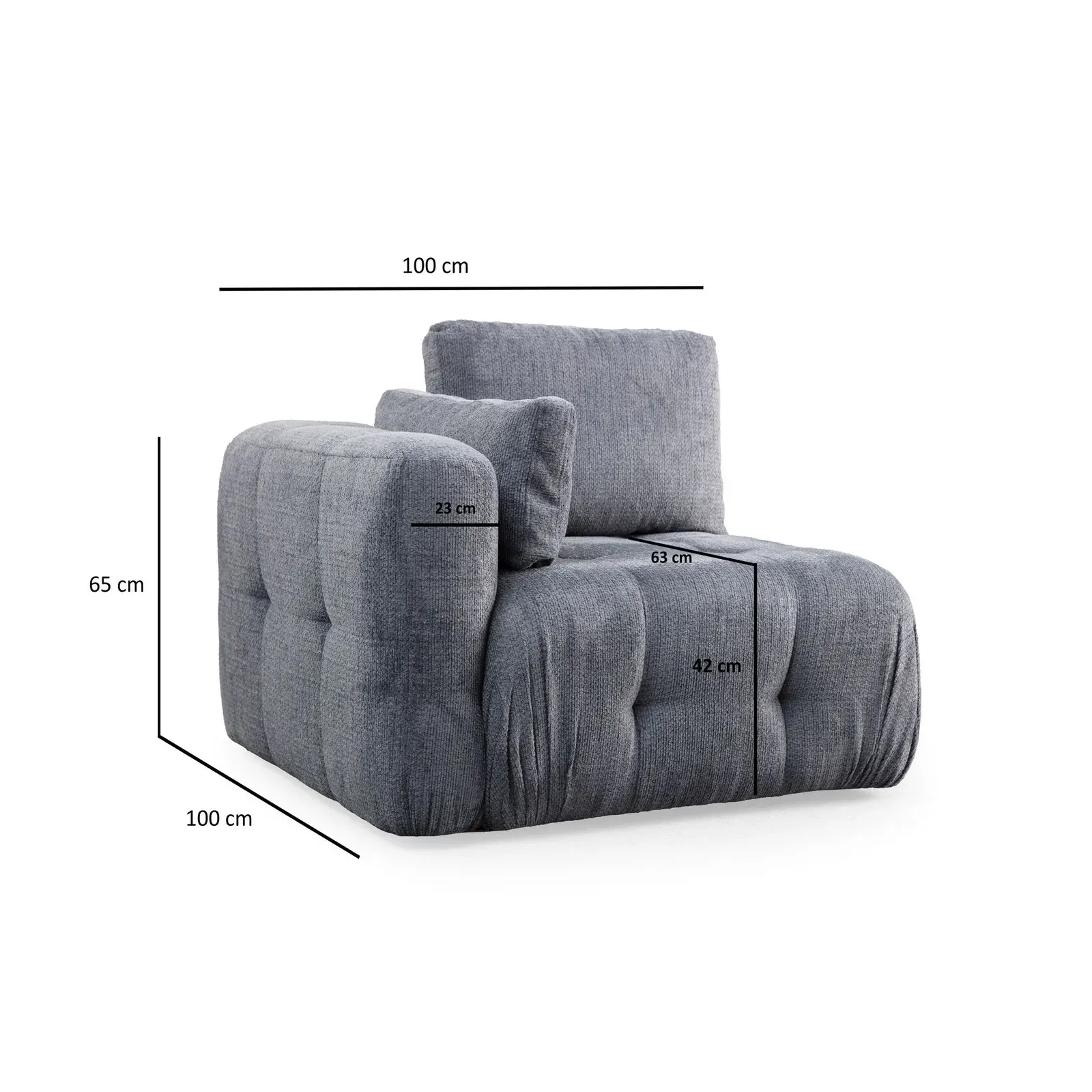 Amaris Ecksofa, Rechte Seite, 200x200 cm - Image 18