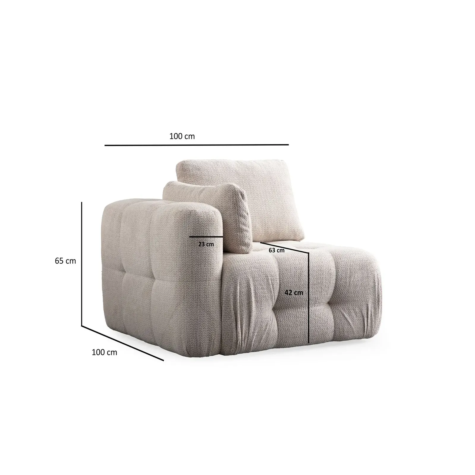 Amaris Ecksofa, Rechte Seite, 200x200 cm - Image 6