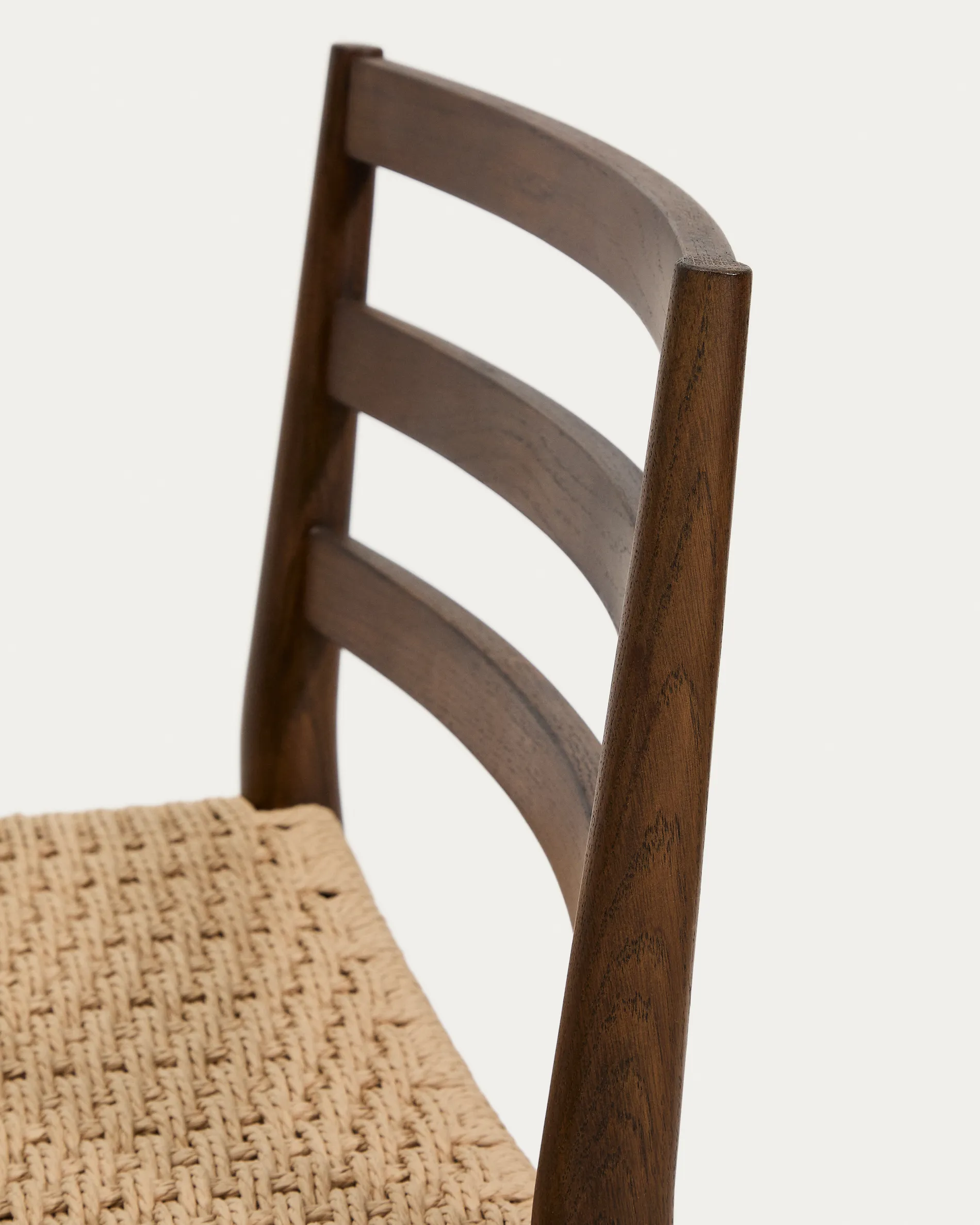 Analy Hocker Rückenlehne massives Eichenholz in verschiedenen Finishes Sitzfläche Seil 65 cm FSC 100 % - Image 28