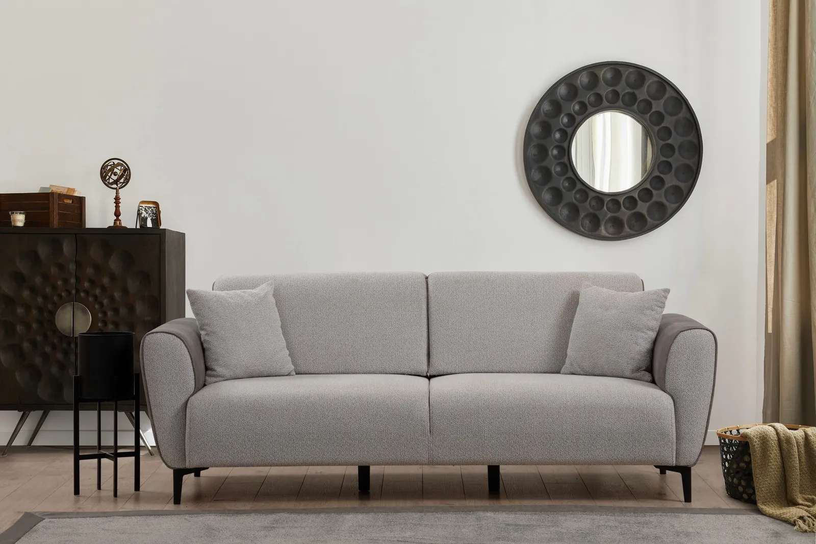 Aren 3-Sitzer Schlafsofa in Zimtbeige, 215x85 cm - Image 16