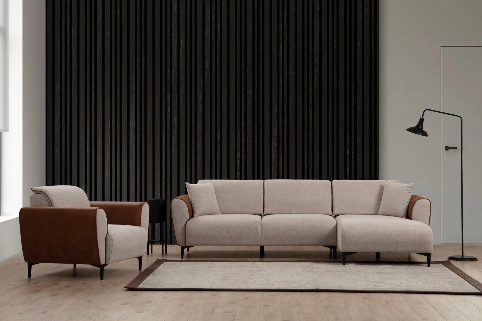 Aren Eckschlafsofa, Rechte Seite, 260x150 cm - Image 3