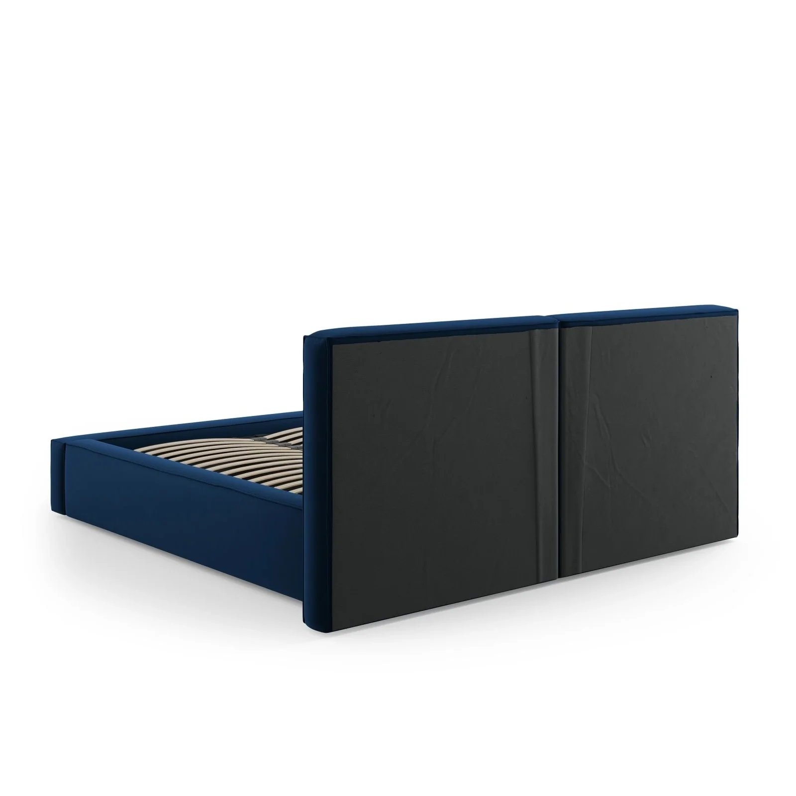 Arendal Bett mit Doppelkopfteil und Stauraum aus Samt oder Strukturstoff, 140x200 cm - Image 28