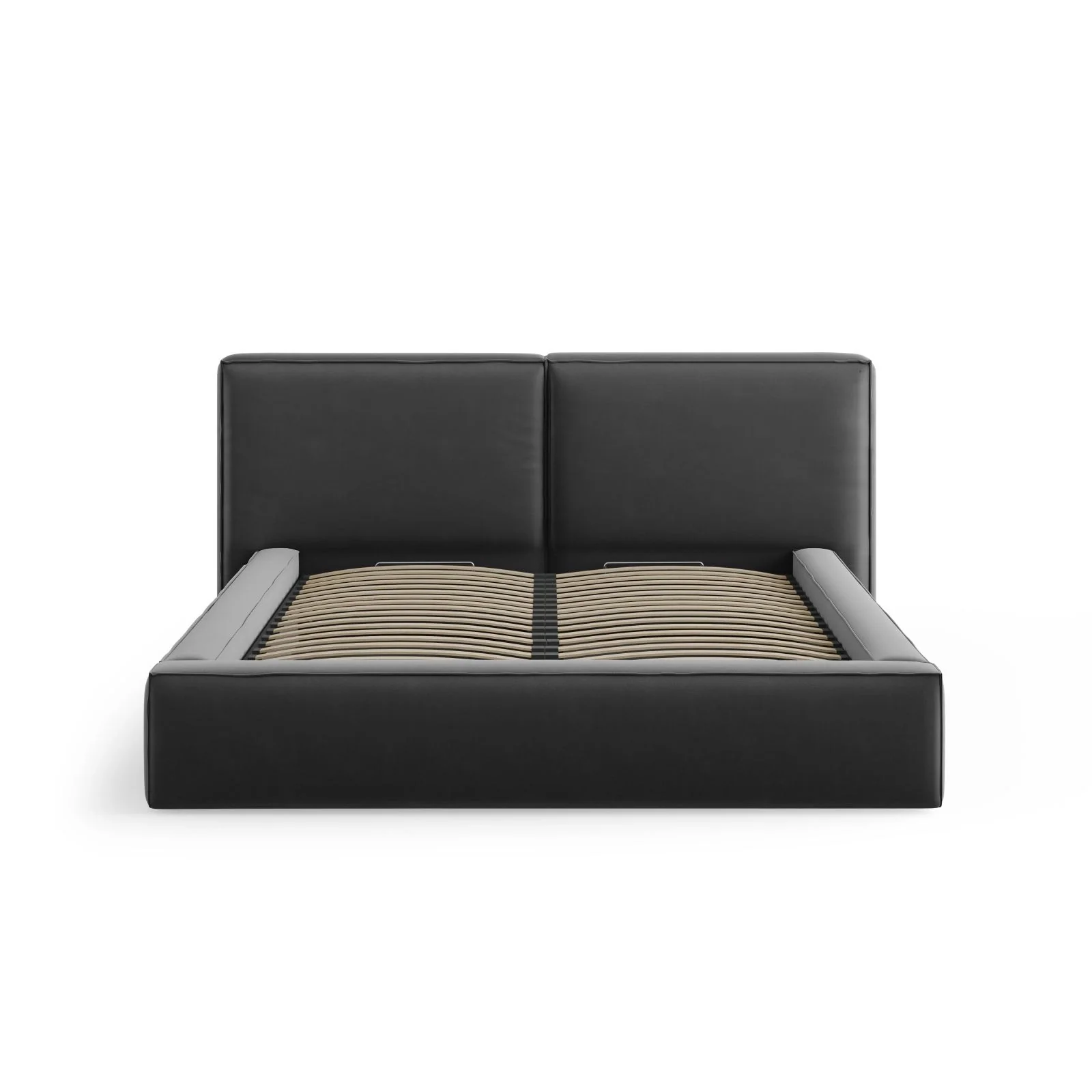 Arendal Bett mit Doppelkopfteil und Stauraum aus Samt oder Strukturstoff, 140x200 cm - Image 40