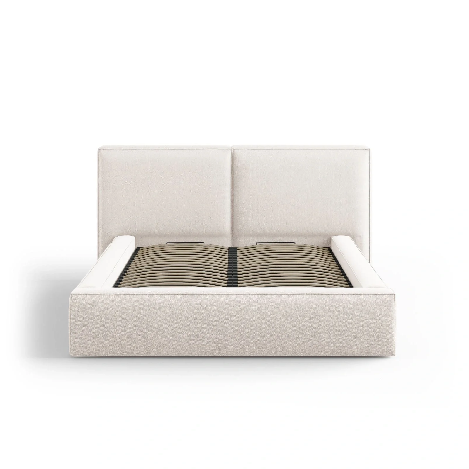 Arendal Bett mit Doppelkopfteil und Stauraum aus Samt oder Strukturstoff, 140x200 cm - Image 52