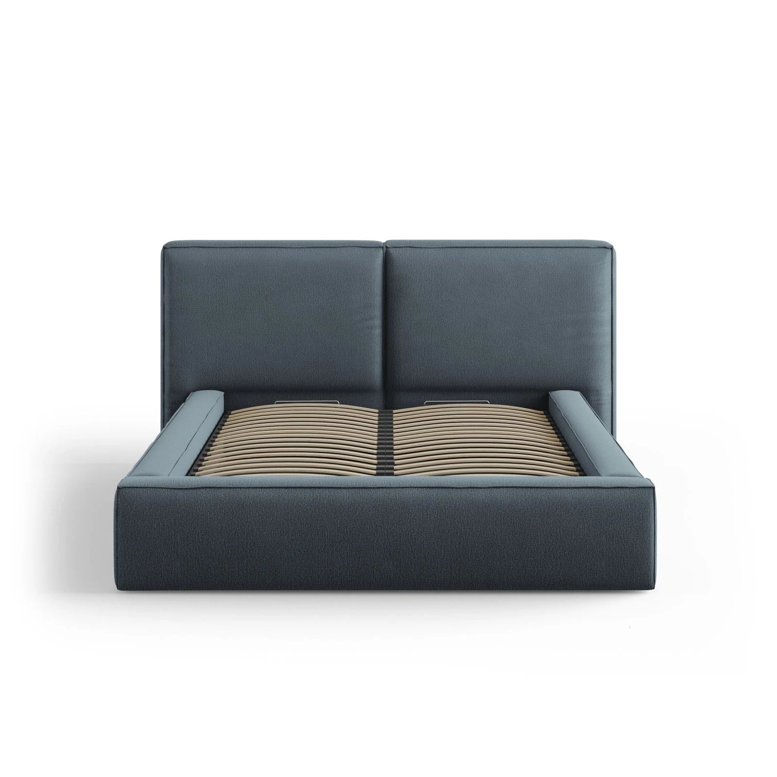 Arendal Bett mit Doppelkopfteil und Stauraum aus Samt oder Strukturstoff, 140x200 cm - Image 62
