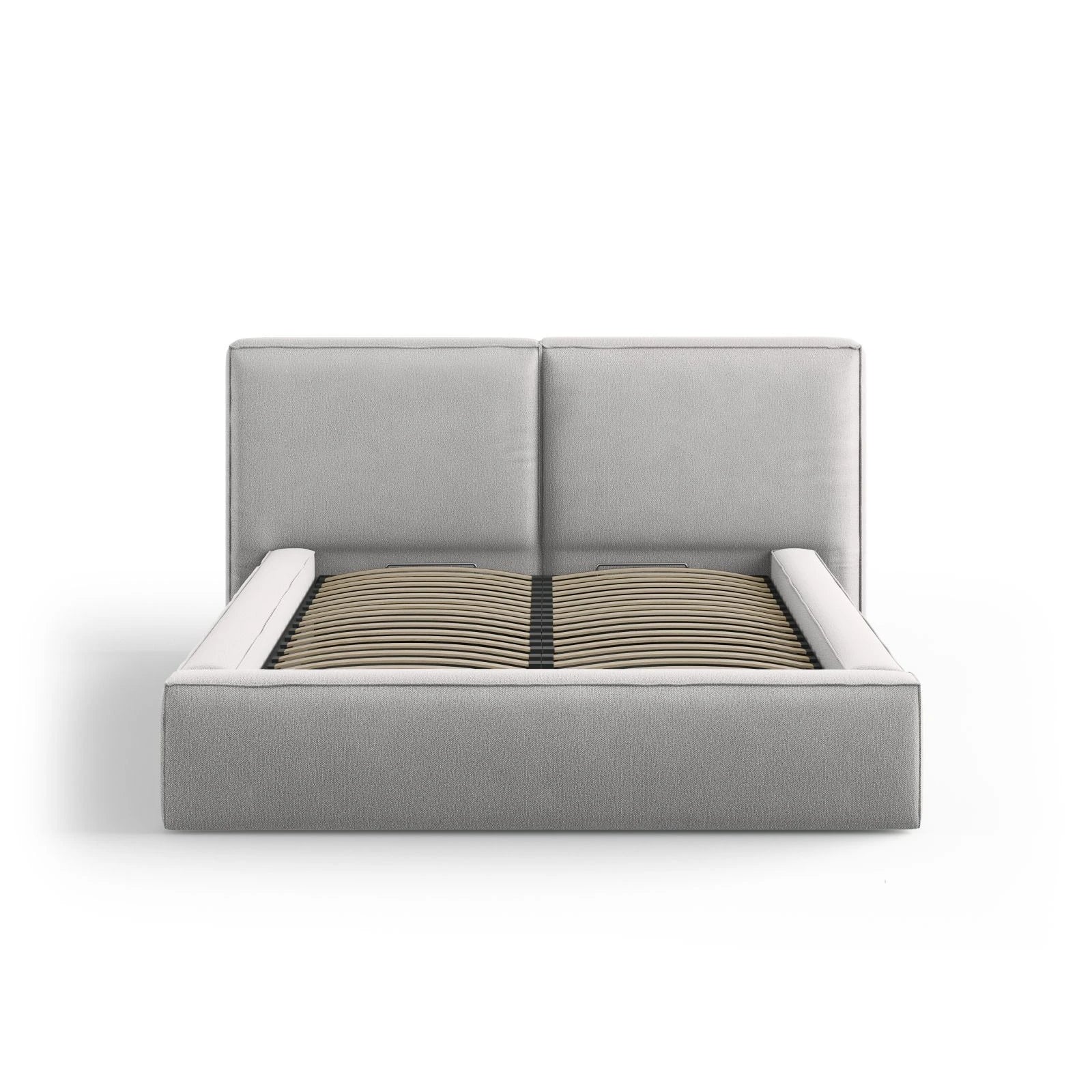 Arendal Bett mit Doppelkopfteil und Stauraum aus Samt oder Strukturstoff, 140x200 cm - Image 67
