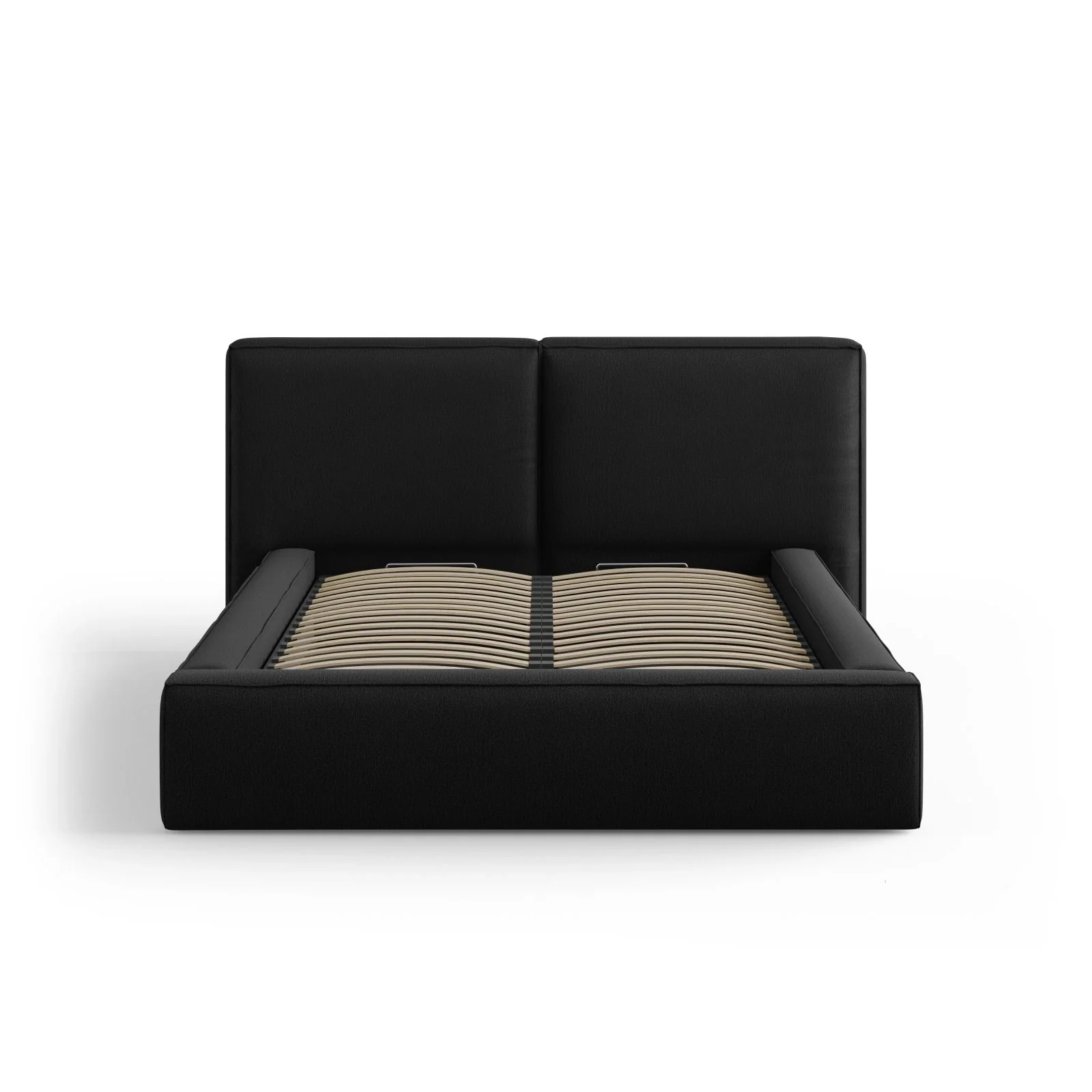 Arendal Bett mit Doppelkopfteil und Stauraum aus Samt oder Strukturstoff, 140x200 cm - Image 77