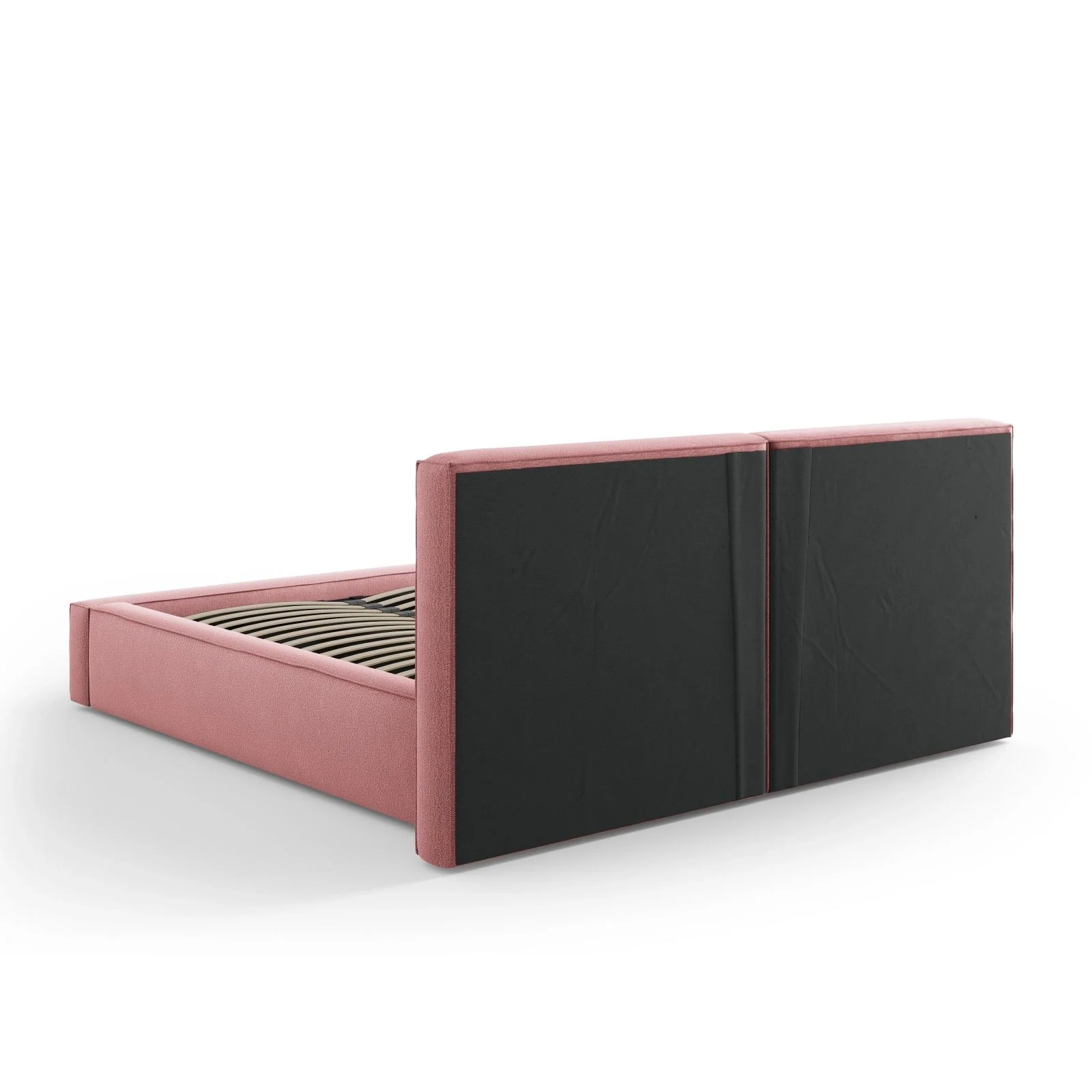 Arendal Bett mit Doppelkopfteil und Stauraum aus Samt oder Strukturstoff, 160x200 cm - Image 59