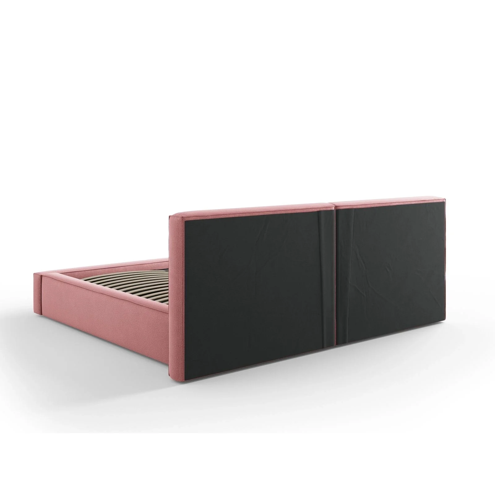 Arendal Bett mit Doppelkopfteil und Stauraum aus Samt oder Strukturstoff, 200x200 cm - Image 59