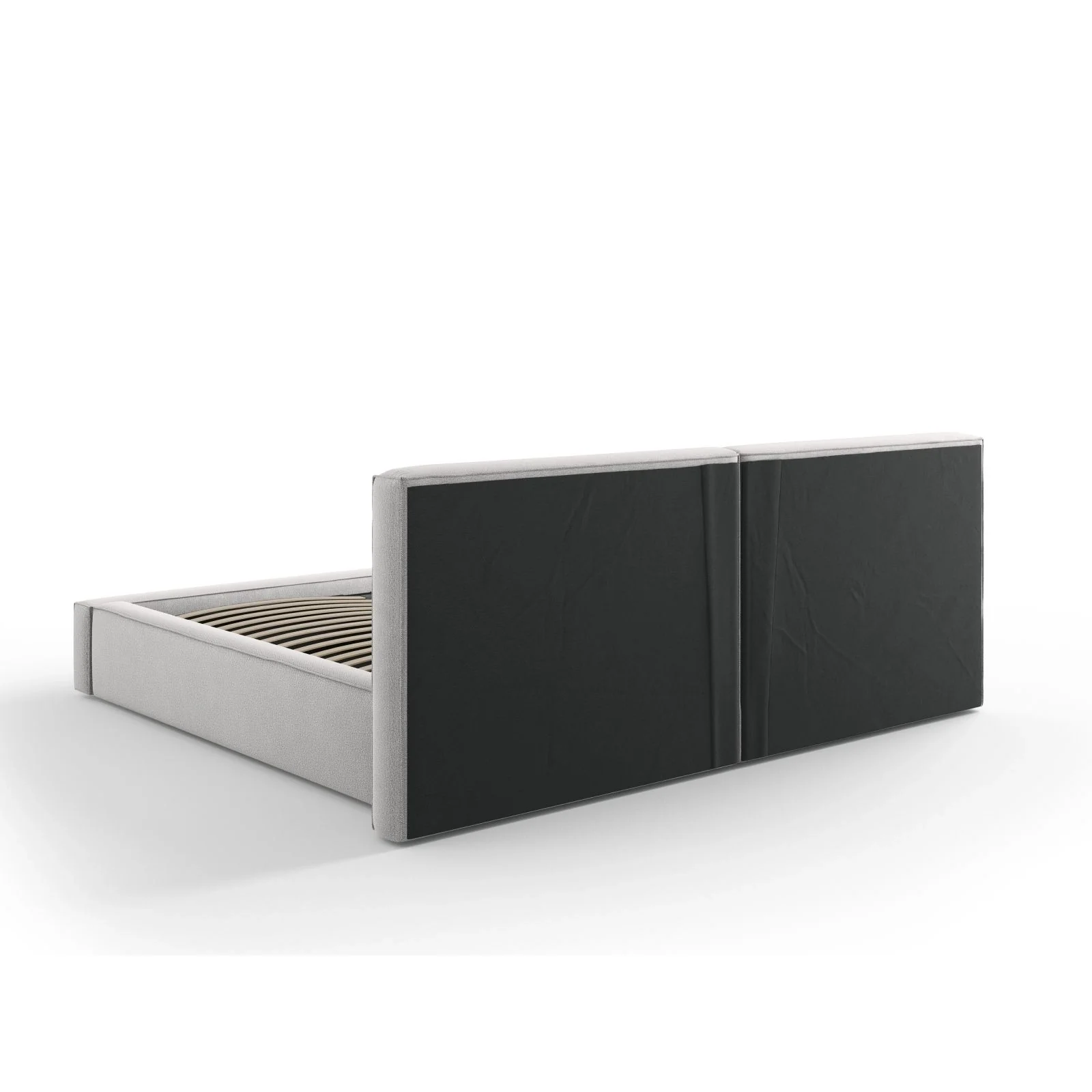Arendal Bett mit Doppelkopfteil und Stauraum aus Samt oder Strukturstoff, 200x200 cm - Image 69