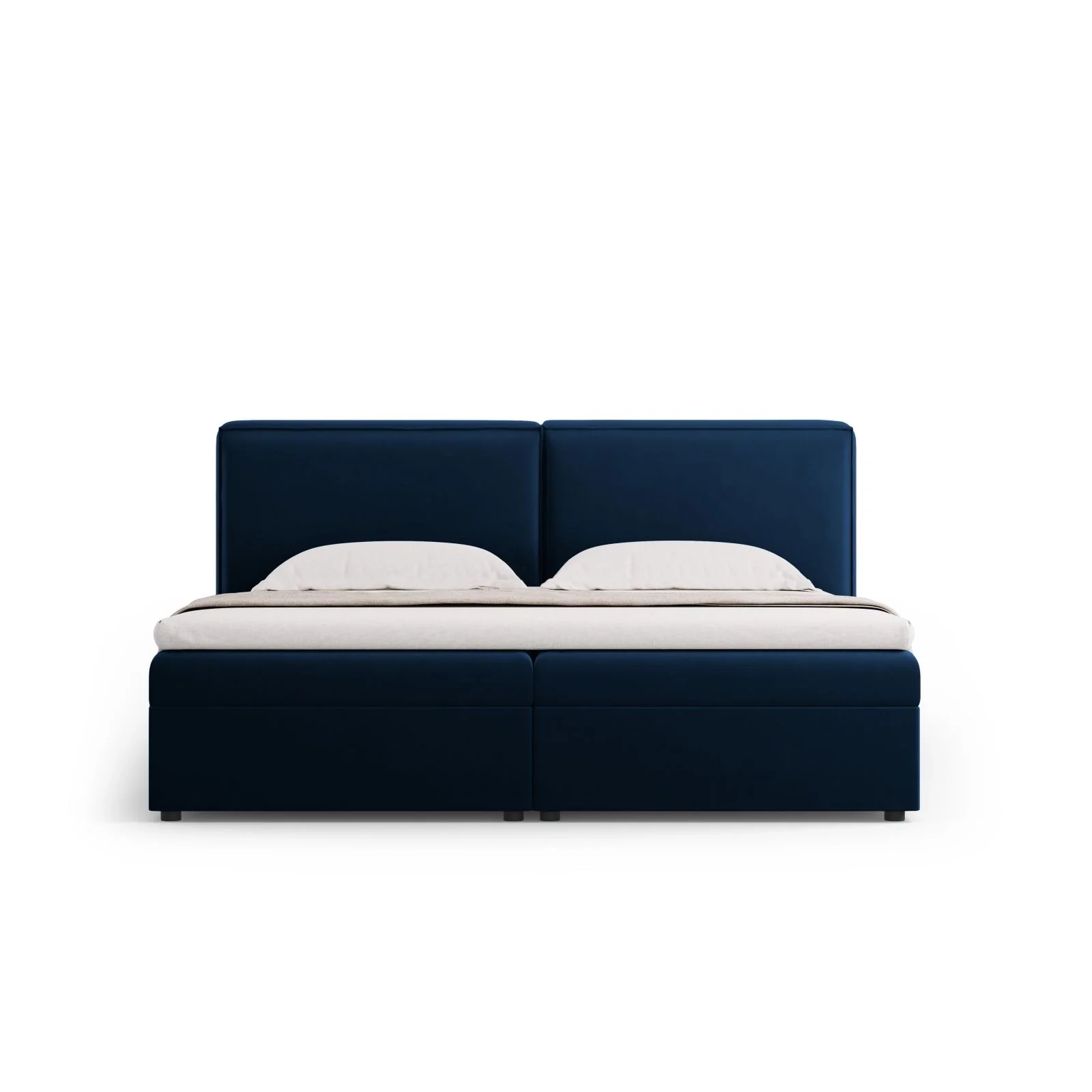 Arendal Boxspringbett mit Kopfteil und Stauraum aus Samt oder Strukturstoff, 140x200 cm - Image 27