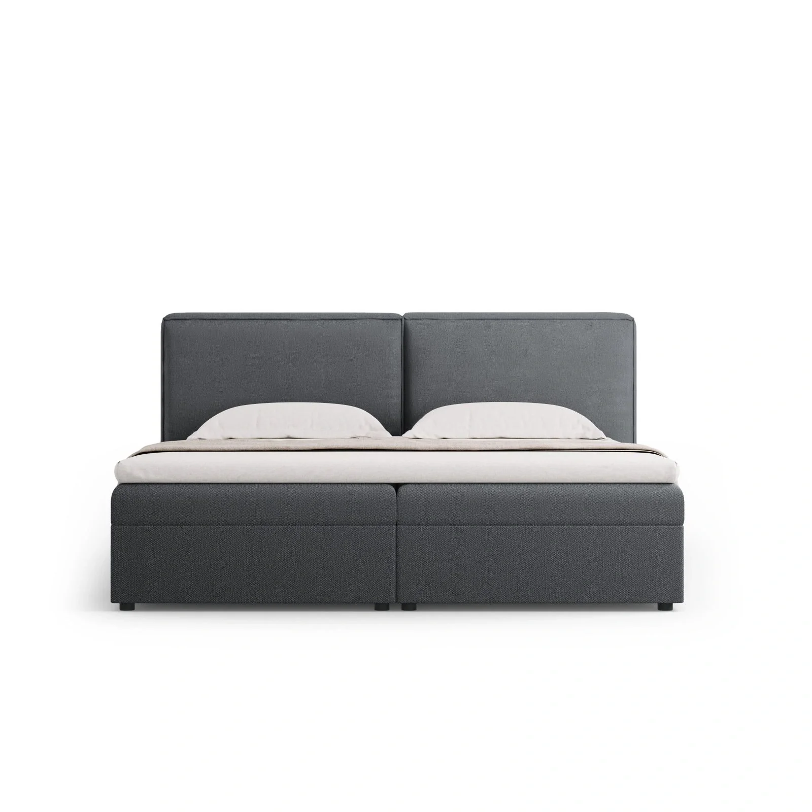 Arendal Boxspringbett mit Kopfteil und Stauraum aus Samt oder Strukturstoff, 140x200 cm - Image 91