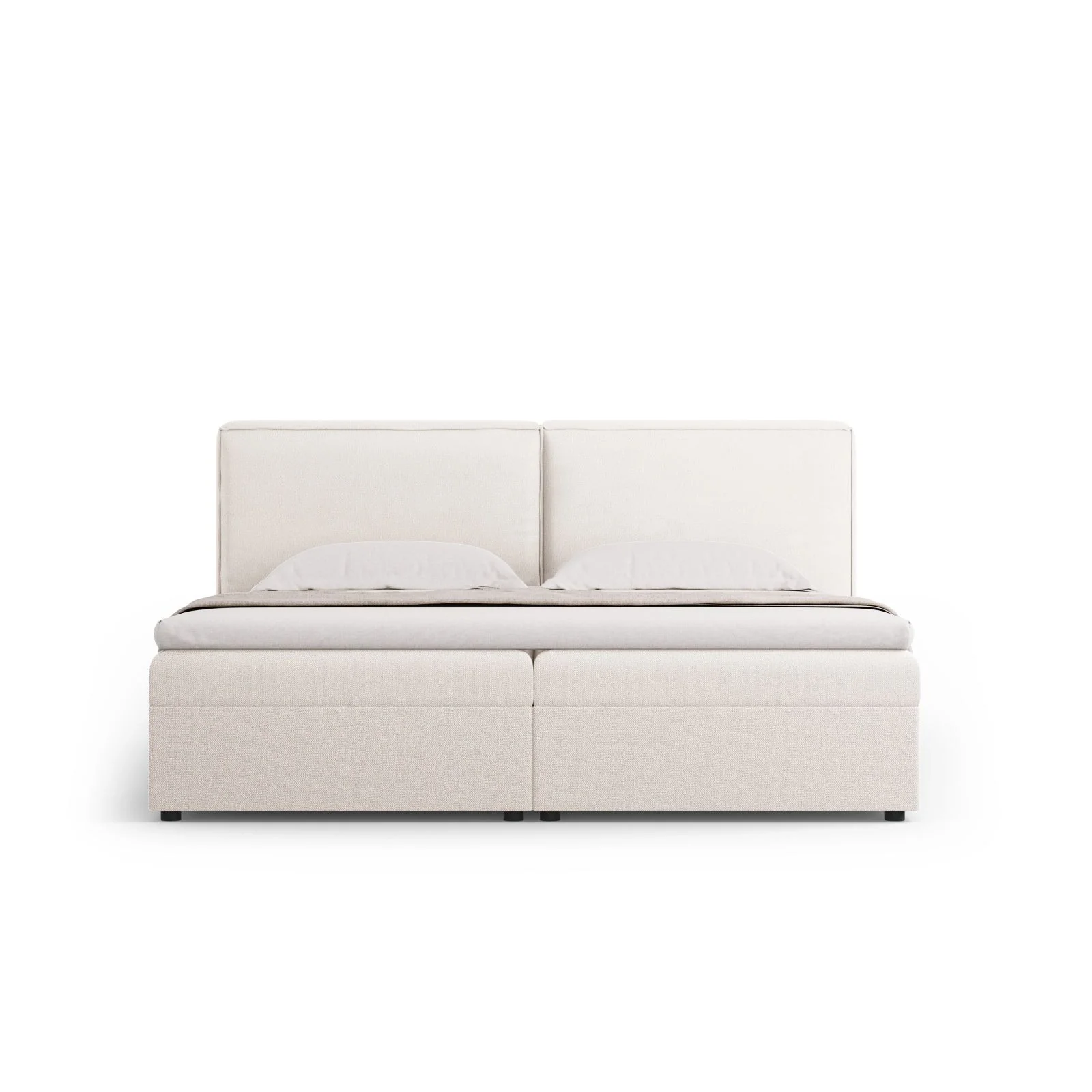 Arendal Boxspringbett mit Kopfteil und Stauraum aus Samt oder Strukturstoff, 160x200 cm - Image 59