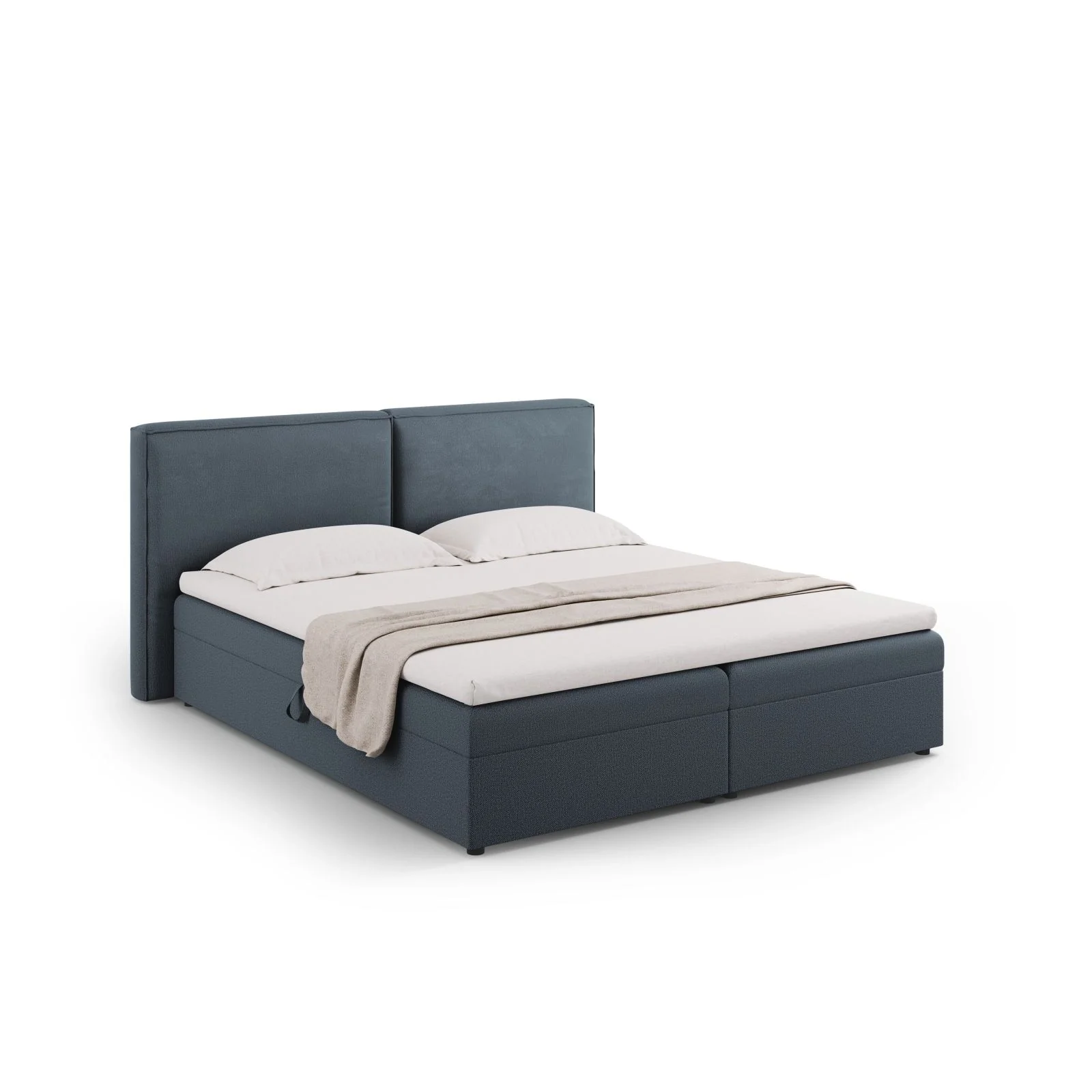 Arendal Boxspringbett mit Kopfteil und Stauraum aus Samt oder Strukturstoff, 160x200 cm - Image 73