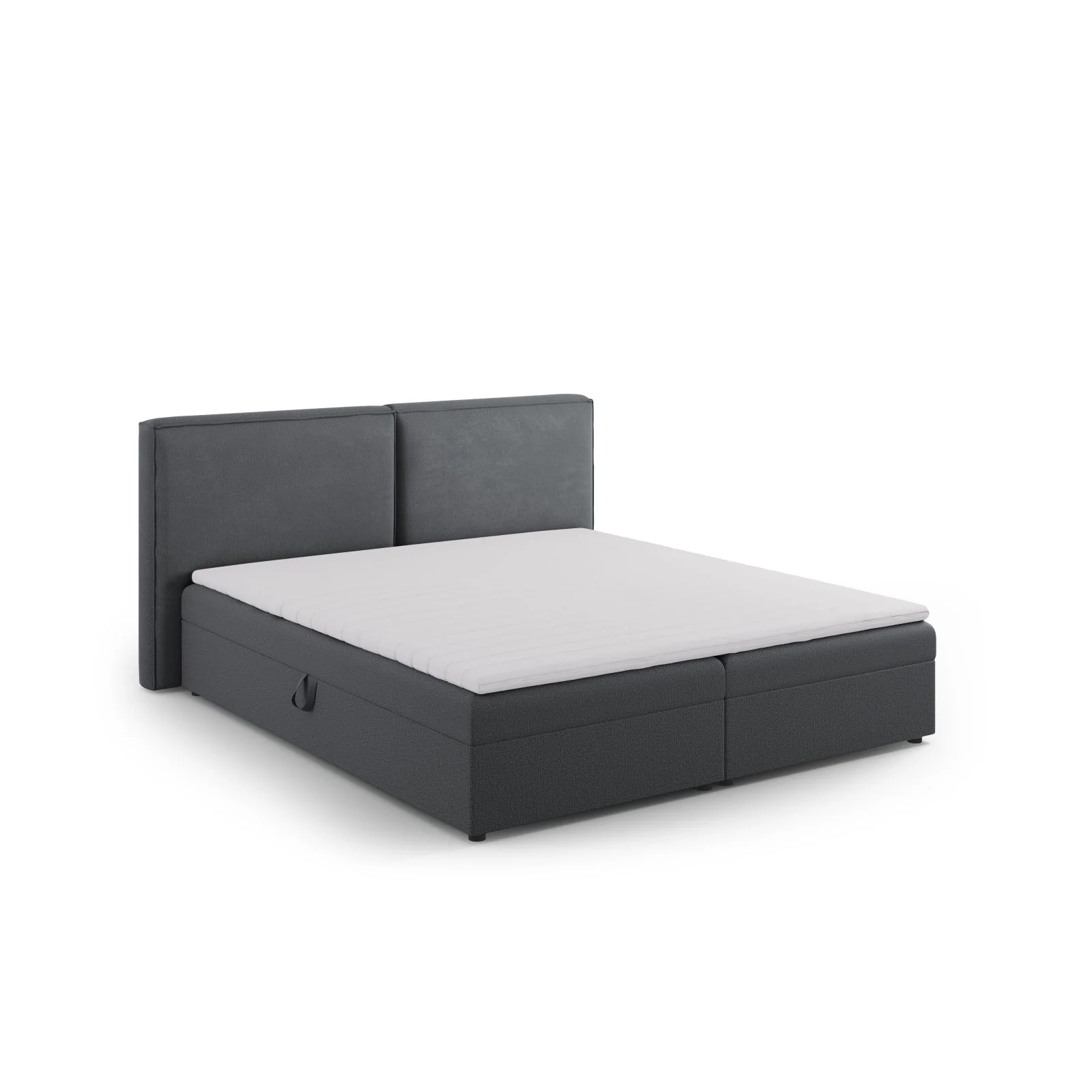 Arendal Boxspringbett mit Kopfteil und Stauraum aus Samt oder Strukturstoff, 160x200 cm - Image 94