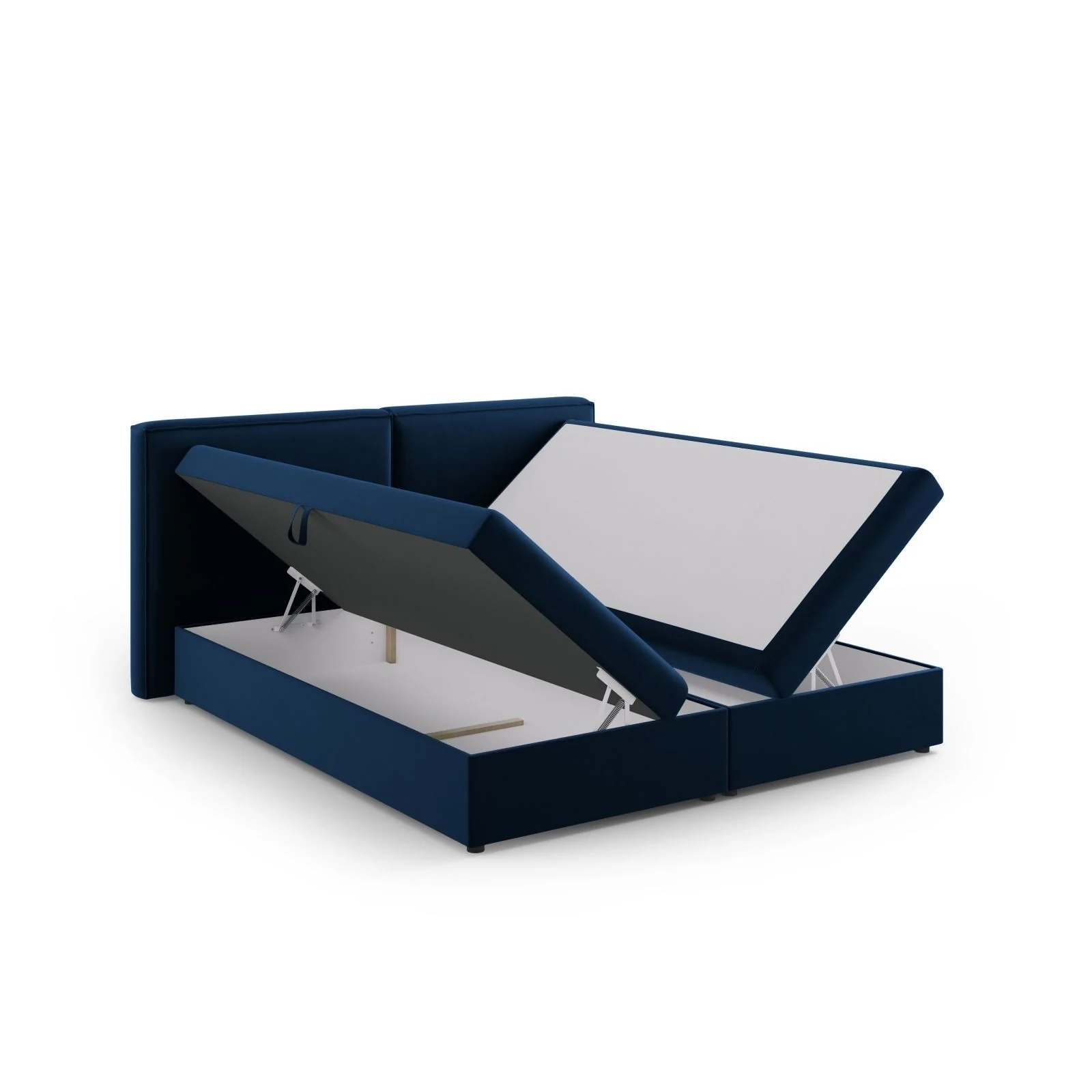 Arendal Boxspringbett mit Kopfteil und Stauraum aus Samt oder Strukturstoff, 180x200 cm - Image 29