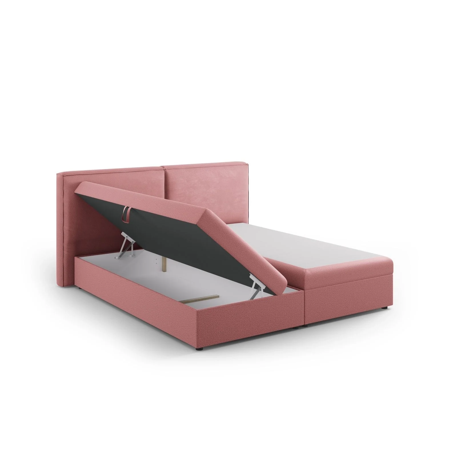 Arendal Boxspringbett mit Kopfteil und Stauraum aus Samt oder Strukturstoff, 180x200 cm - Image 68