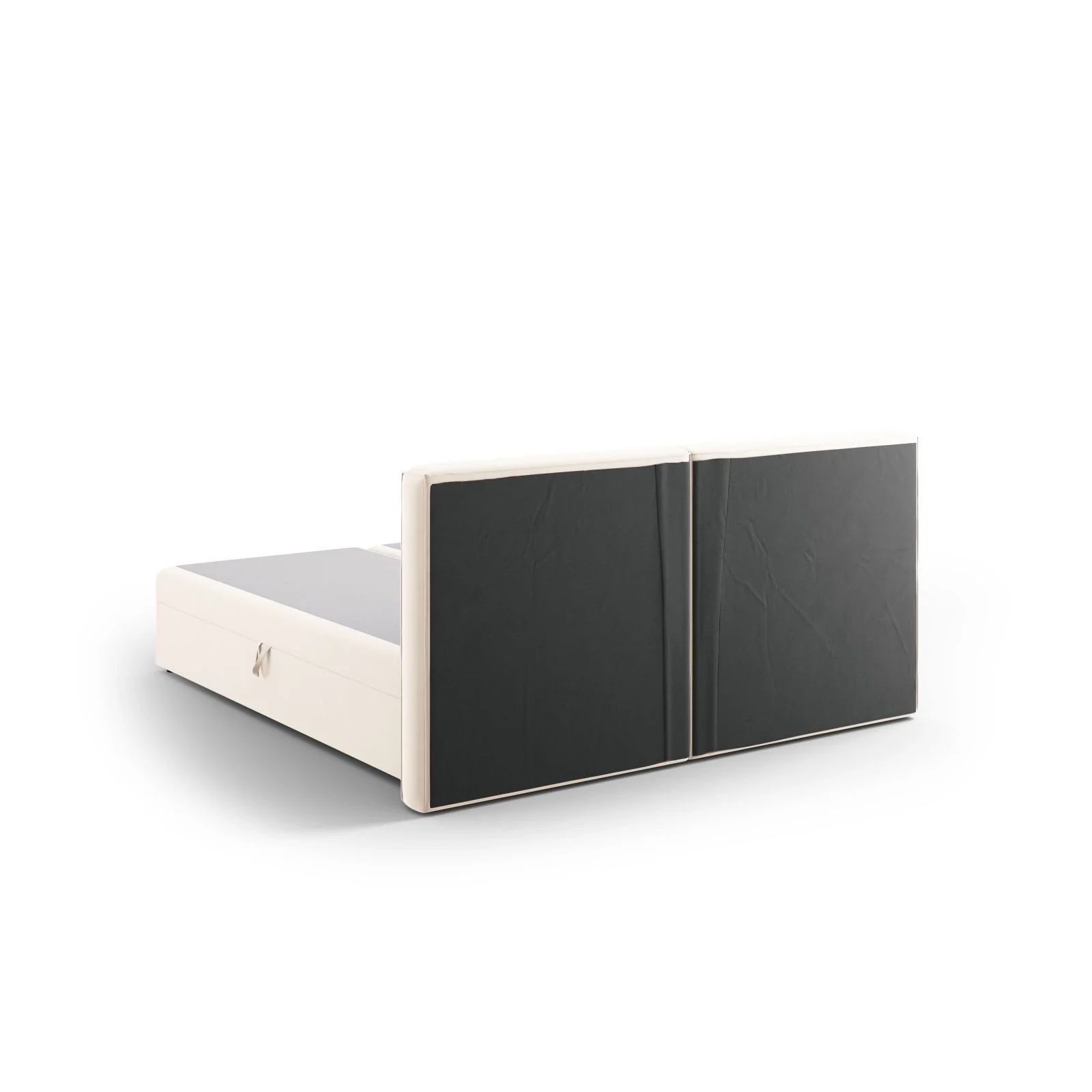 Arendal Boxspringbett mit Kopfteil und Stauraum aus Samt oder Strukturstoff, 180x200 cm - Image 7
