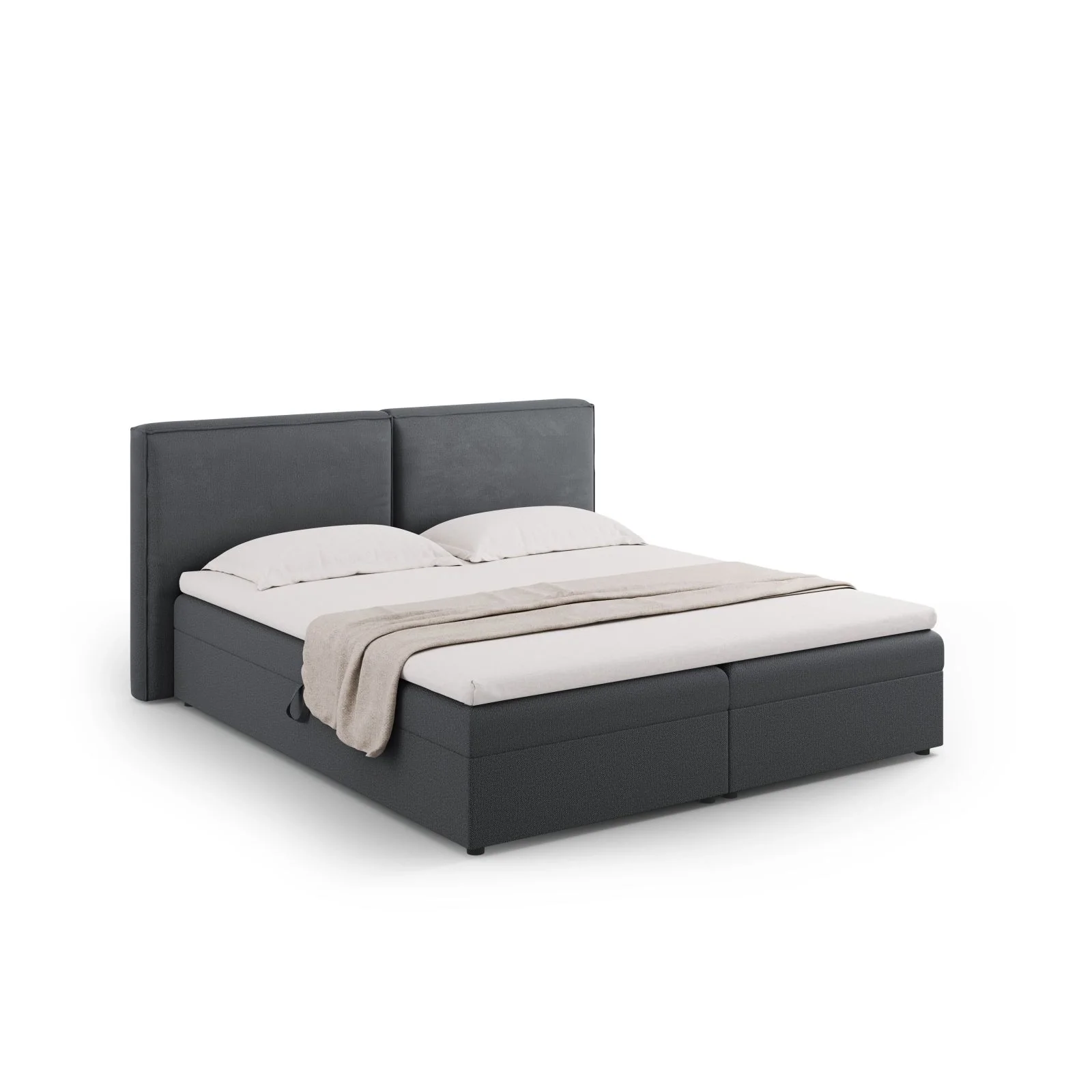 Arendal Boxspringbett mit Kopfteil und Stauraum aus Samt oder Strukturstoff, 180x200 cm - Image 89
