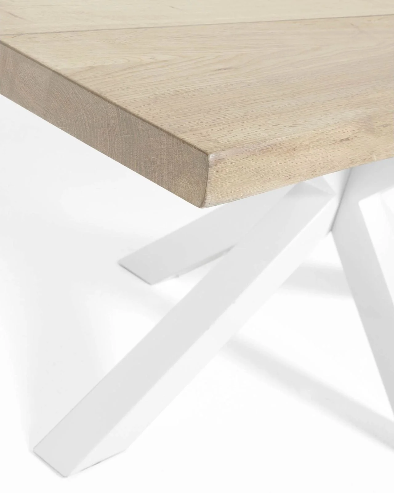 Argo Tisch Eichenfurnier Finish und Stahlbeine 160 x 90 cm - Image 2