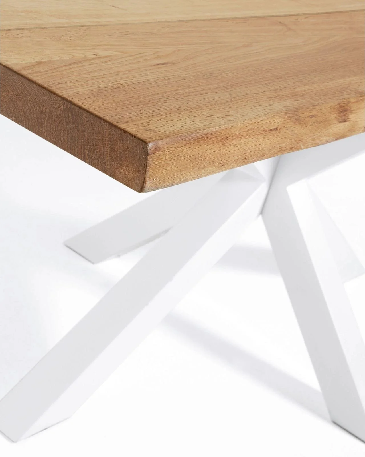 Argo Tisch Eichenfurnier Finish und Stahlbeine 160 x 90 cm - Image 6