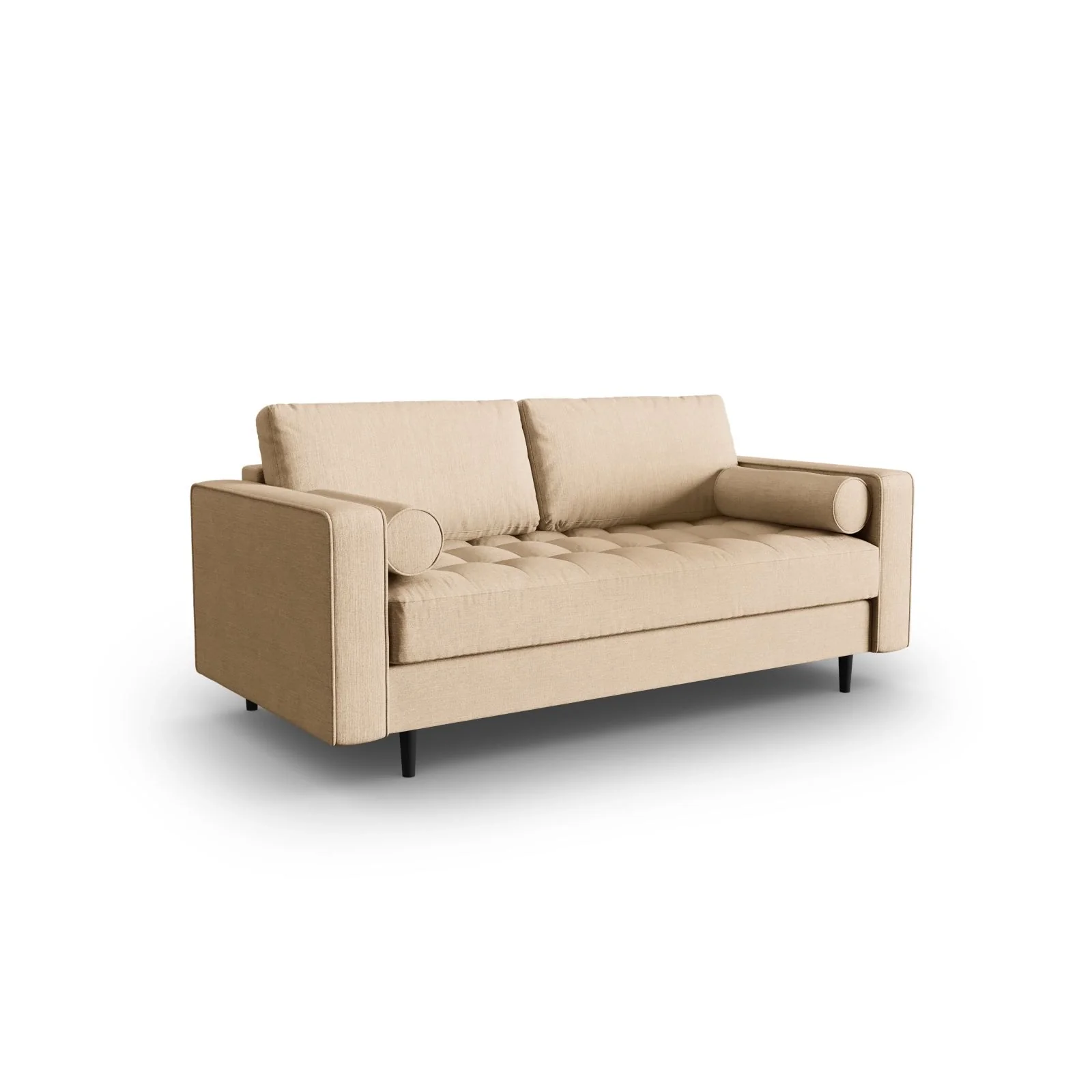 Aspen 2-Sitzer Sofa aus Samt oder Strukturstoff, 174x90x90 cm - Image 106