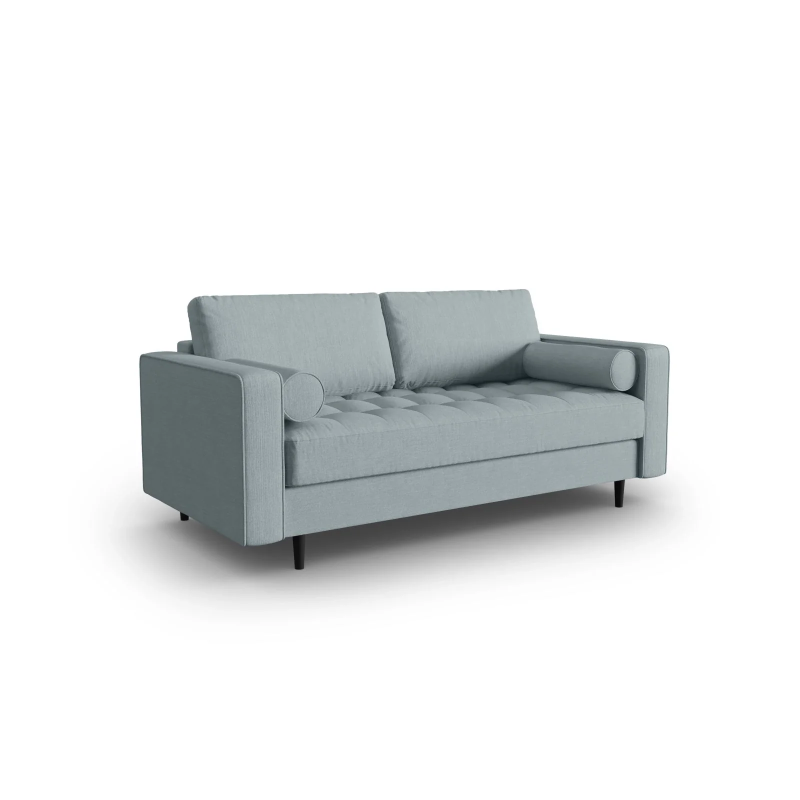 Aspen 2-Sitzer Sofa aus Samt oder Strukturstoff, 174x90x90 cm - Image 111