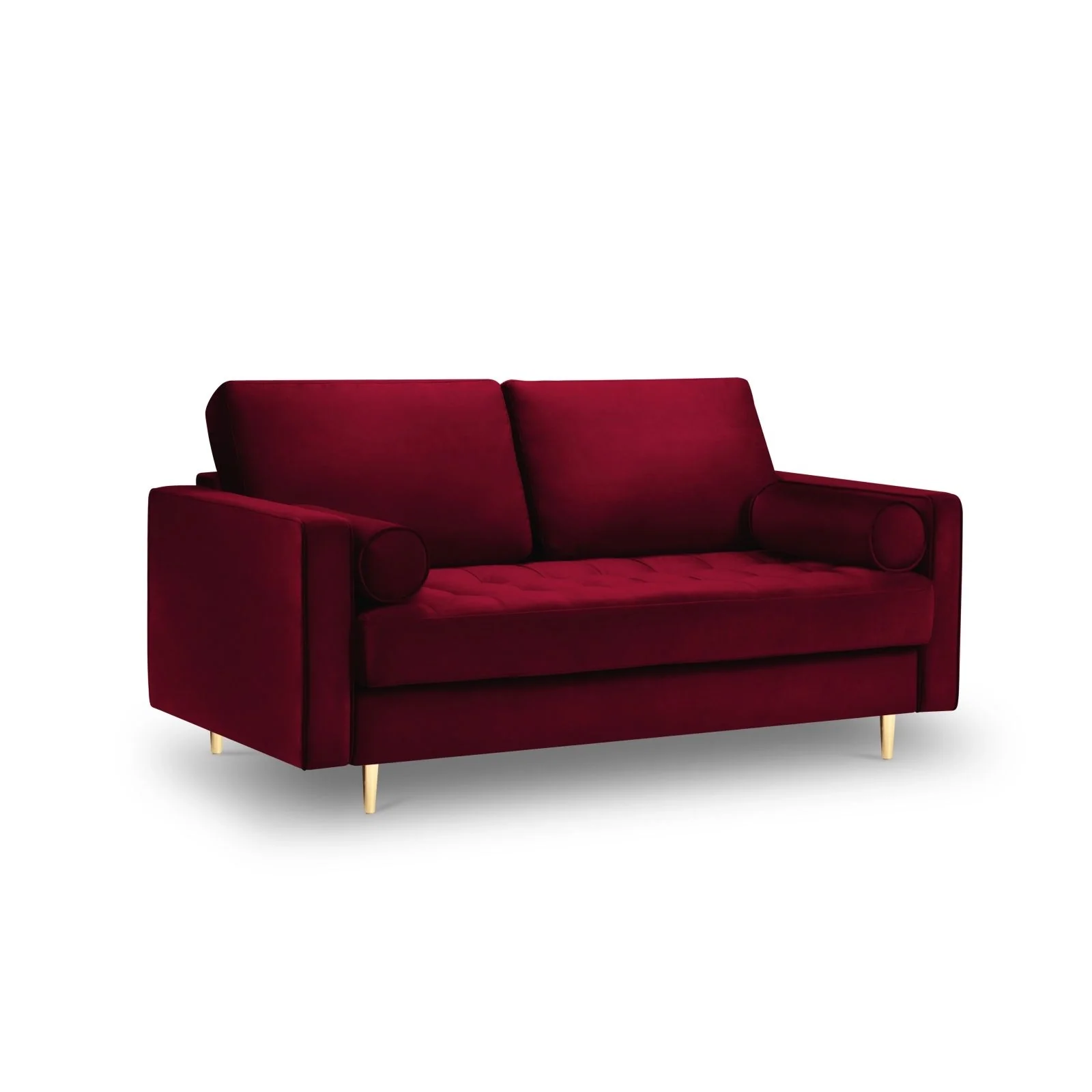 Aspen 2-Sitzer Sofa aus Samt oder Strukturstoff, 174x90x90 cm - Image 16