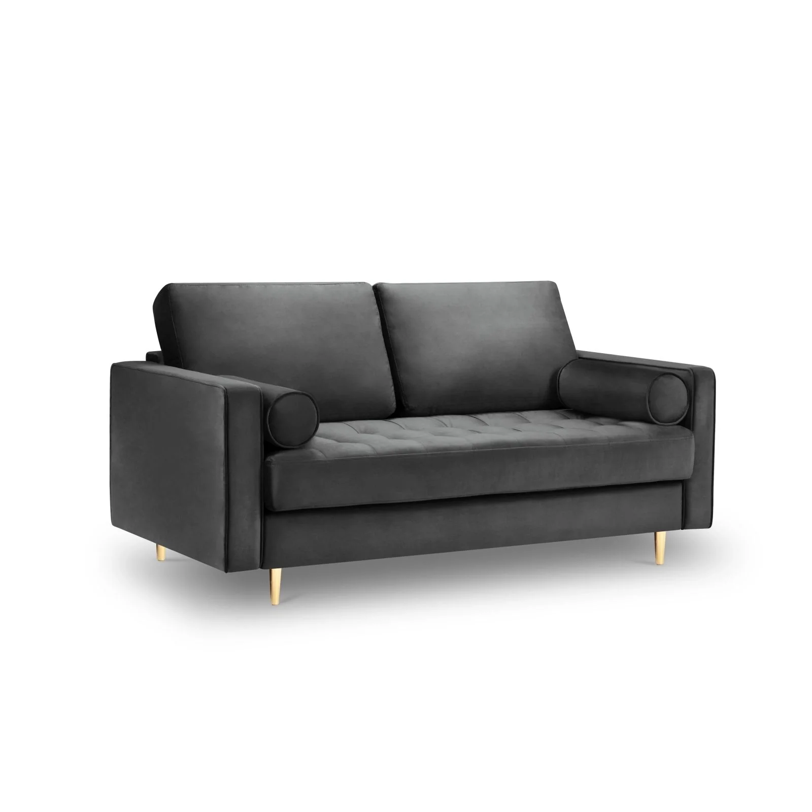 Aspen 2-Sitzer Sofa aus Samt oder Strukturstoff, 174x90x90 cm - Image 31
