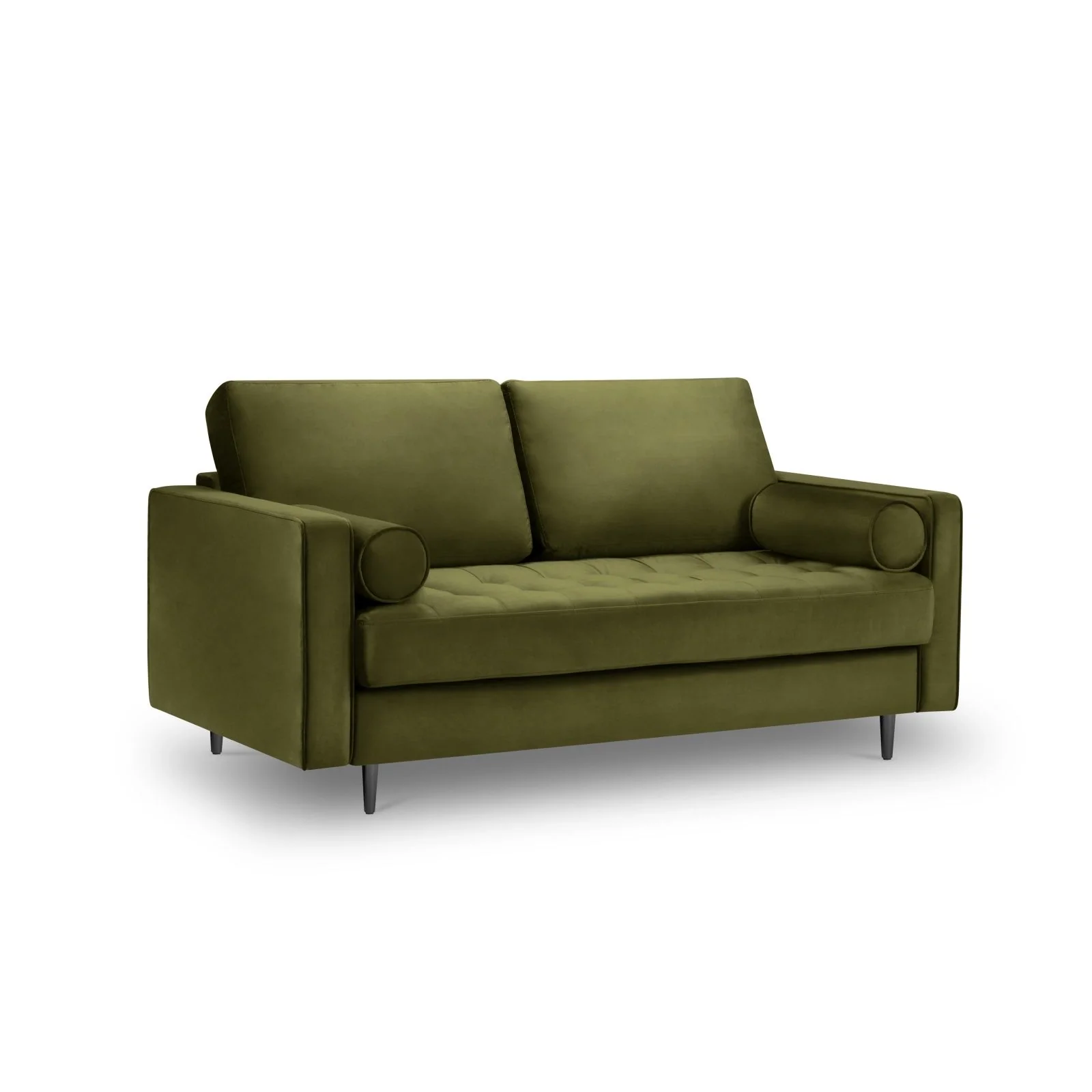 Aspen 2-Sitzer Sofa aus Samt oder Strukturstoff, 174x90x90 cm - Image 56