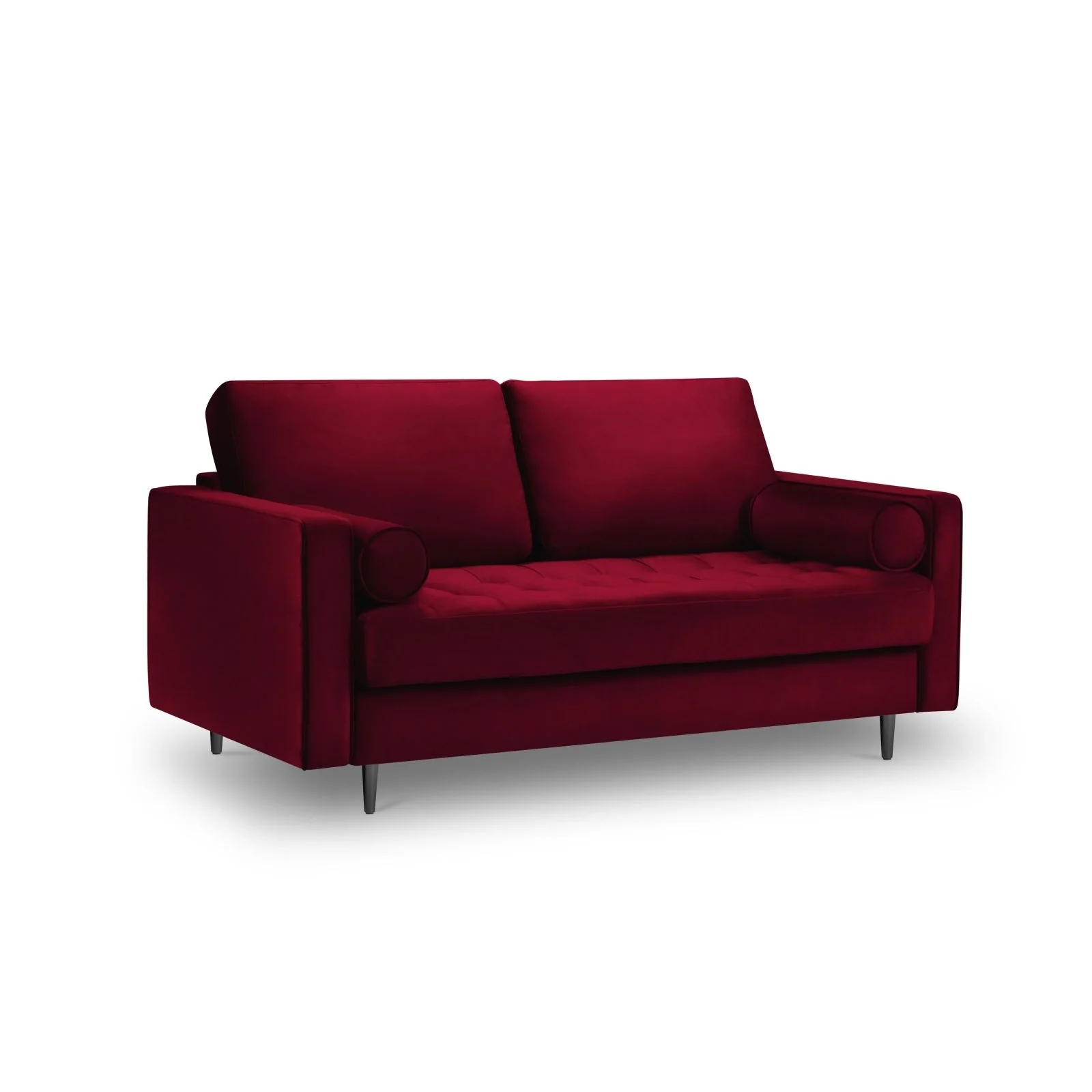 Aspen 2-Sitzer Sofa aus Samt oder Strukturstoff, 174x90x90 cm - Image 66