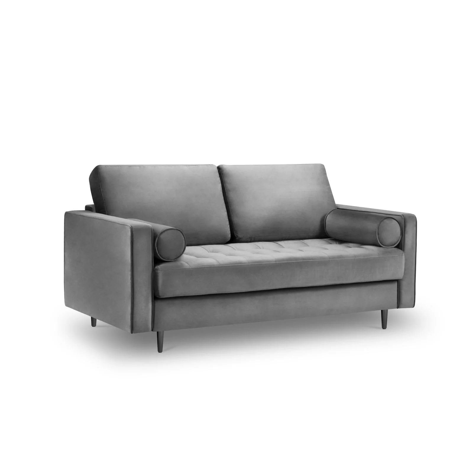 Aspen 2-Sitzer Sofa aus Samt oder Strukturstoff, 174x90x90 cm - Image 76