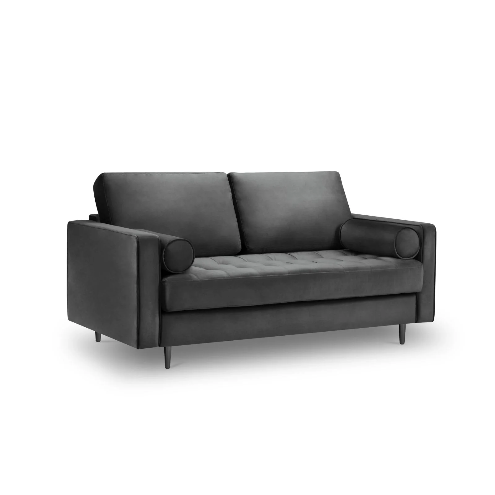 Aspen 2-Sitzer Sofa aus Samt oder Strukturstoff, 174x90x90 cm - Image 81