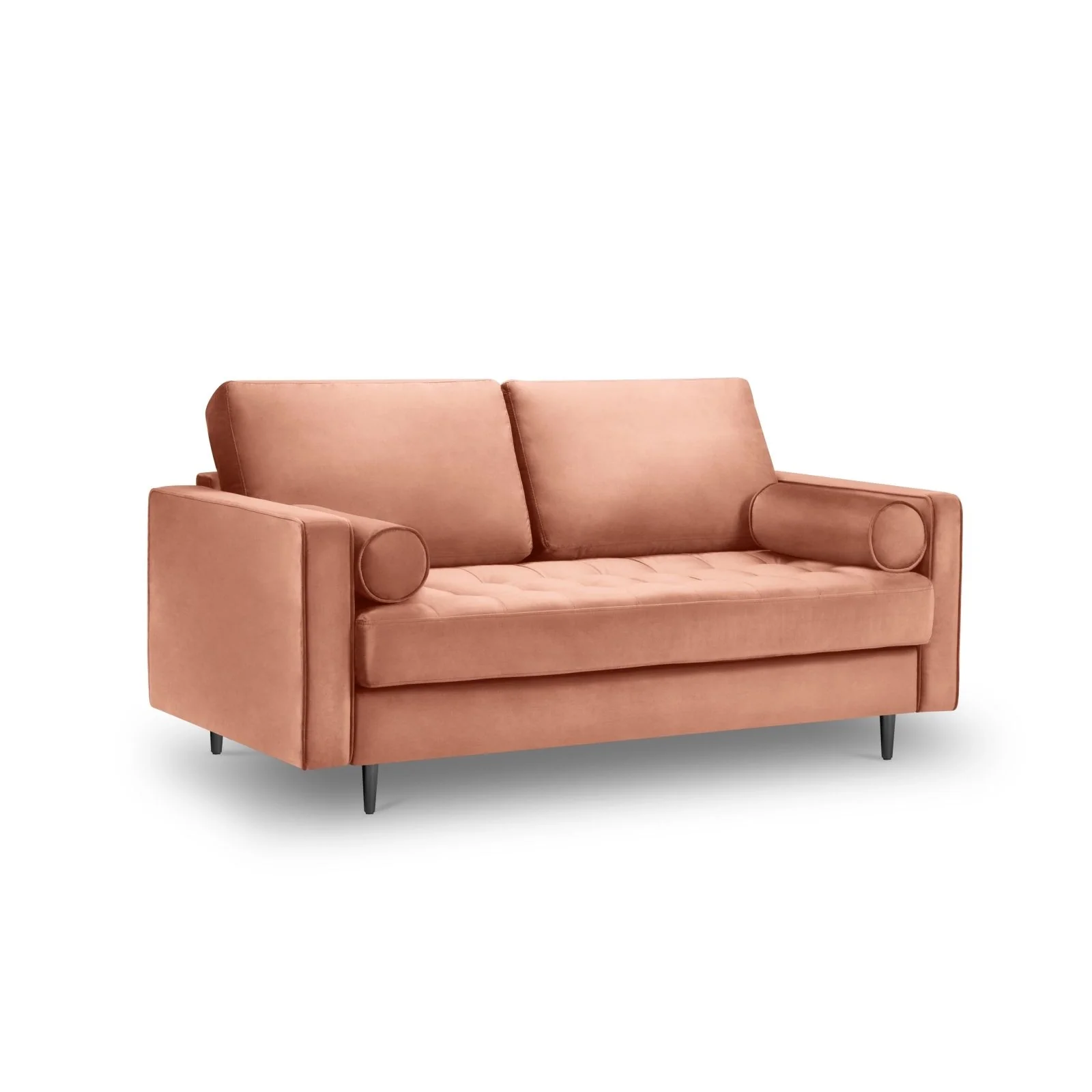 Aspen 2-Sitzer Sofa aus Samt oder Strukturstoff, 174x90x90 cm - Image 96
