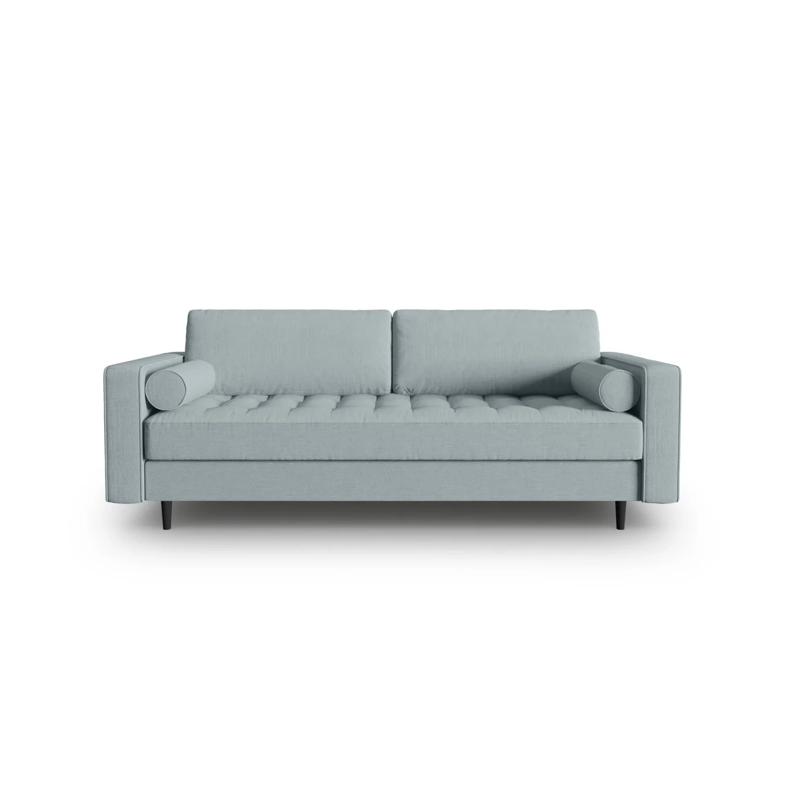 Aspen 3-Sitzer Sofa aus Samt oder Strukturstoff, 219x90x90 cm - Image 112