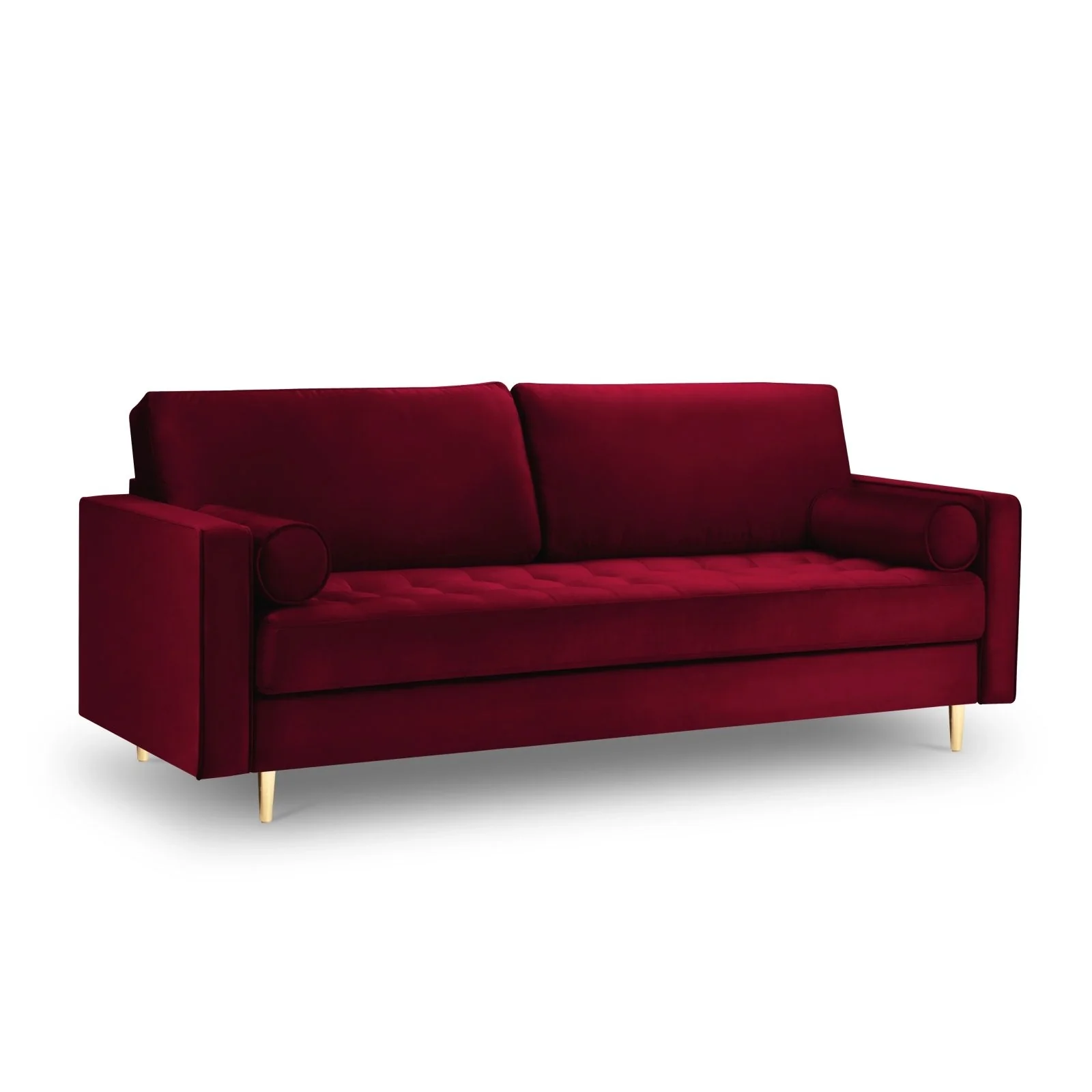 Aspen 3-Sitzer Sofa aus Samt oder Strukturstoff, 219x90x90 cm - Image 16