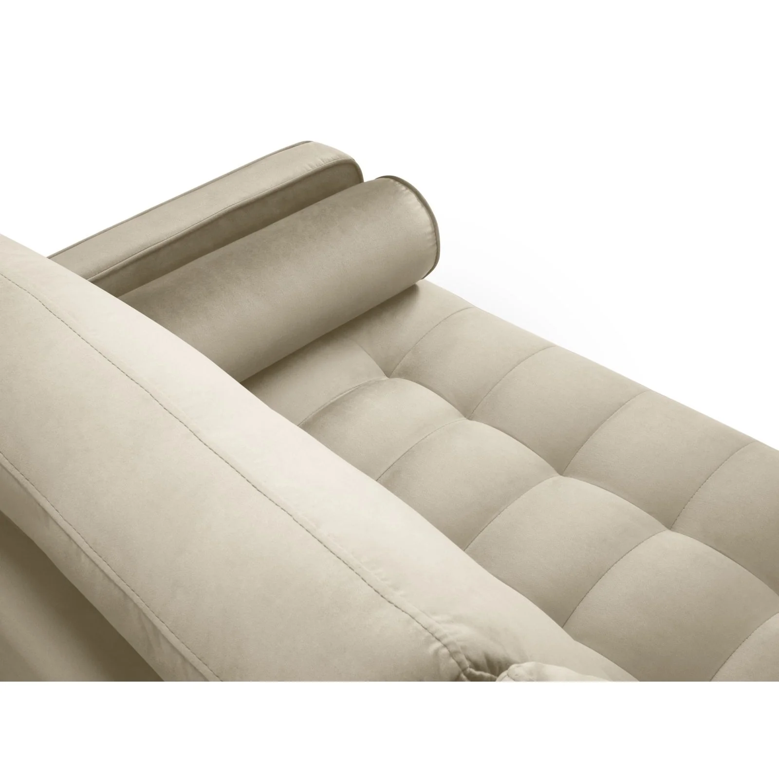 Aspen 3-Sitzer Sofa aus Samt oder Strukturstoff, 219x90x90 cm - Image 24