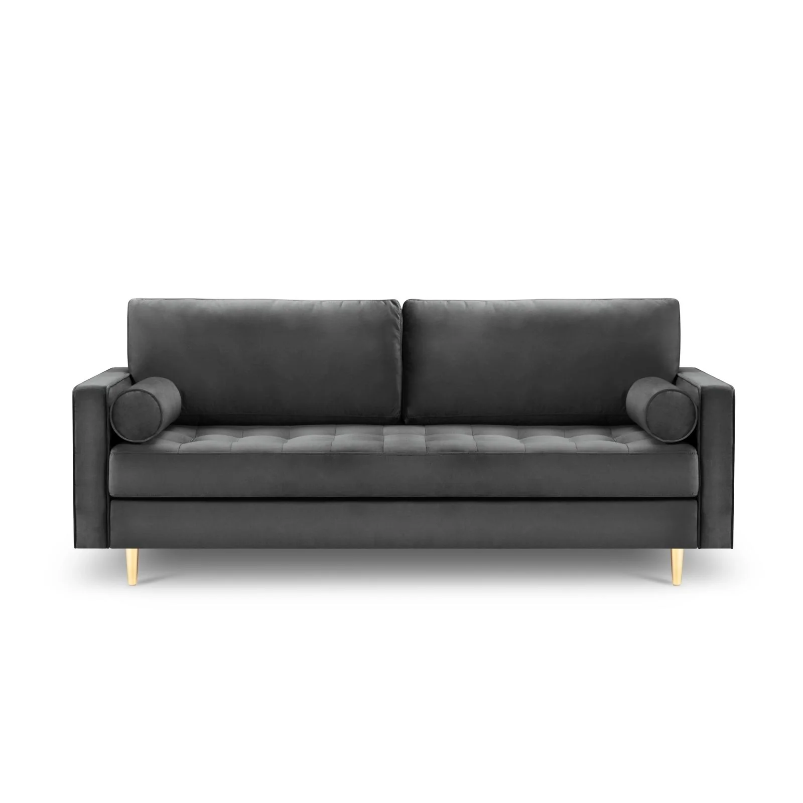 Aspen 3-Sitzer Sofa aus Samt oder Strukturstoff, 219x90x90 cm - Image 32